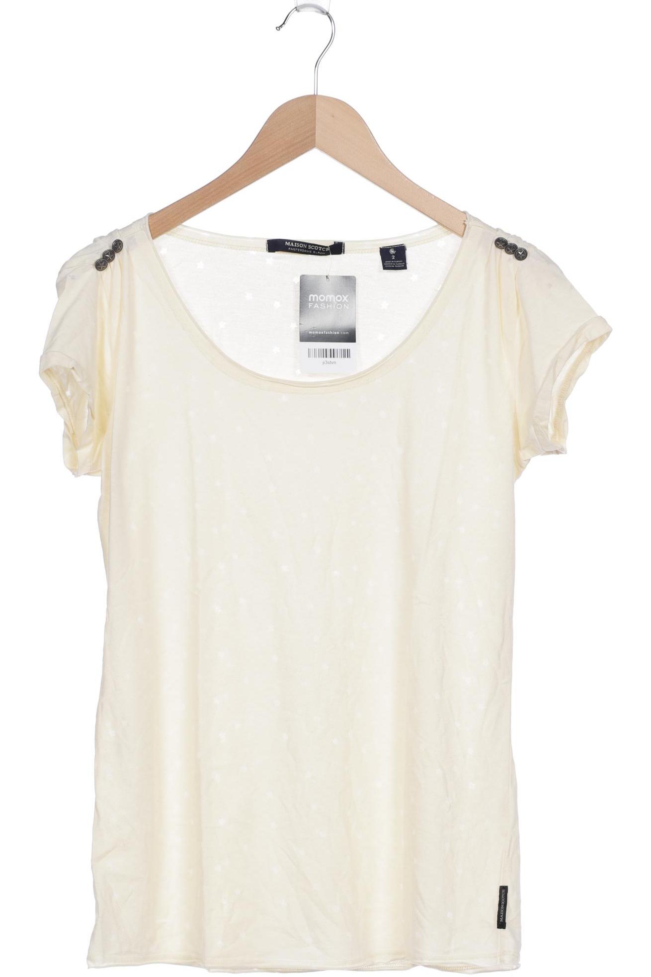

Maison Scotch Damen T-Shirt, cremeweiß, Gr. 38