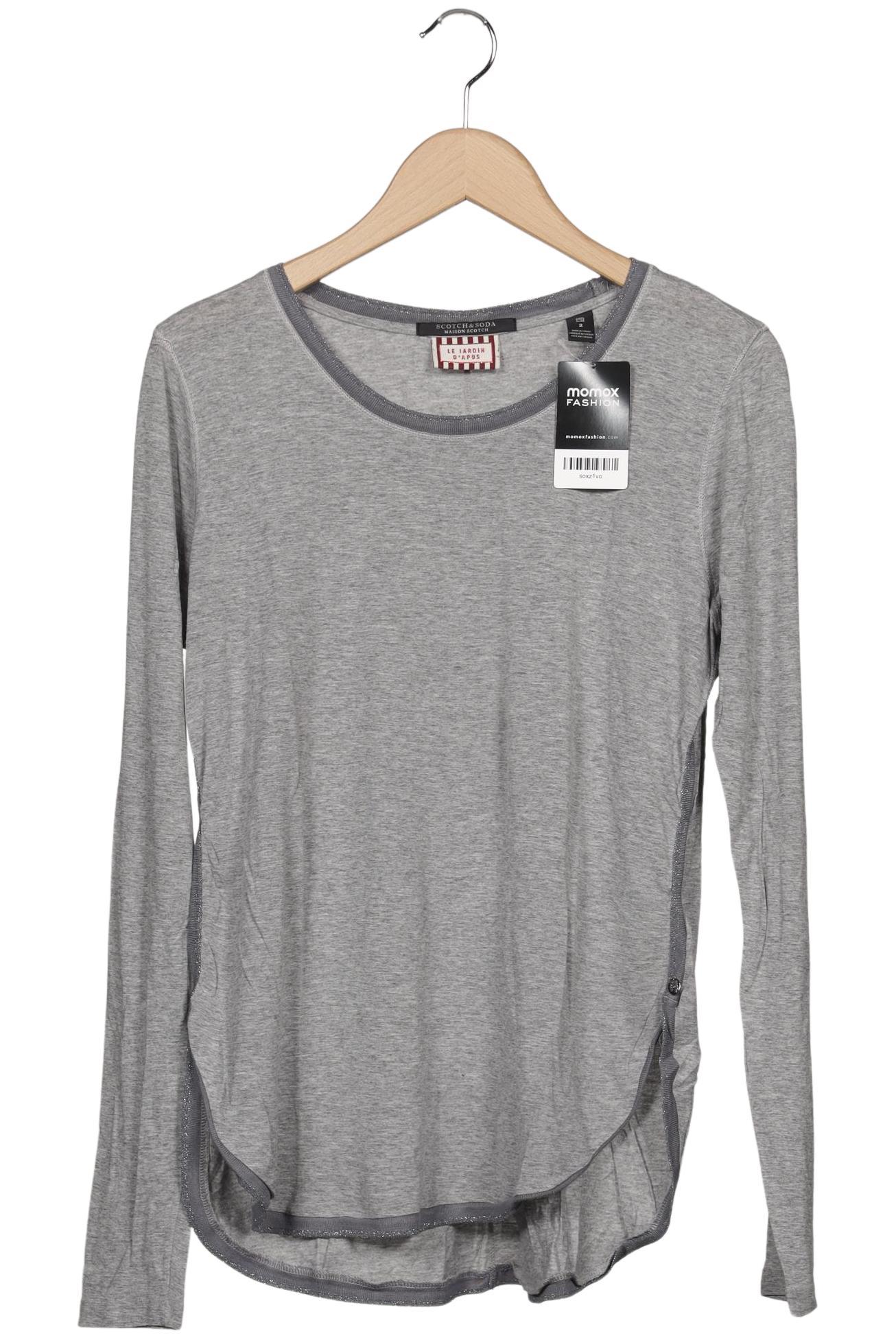 

Maison Scotch Damen Langarmshirt, grau, Gr. 38