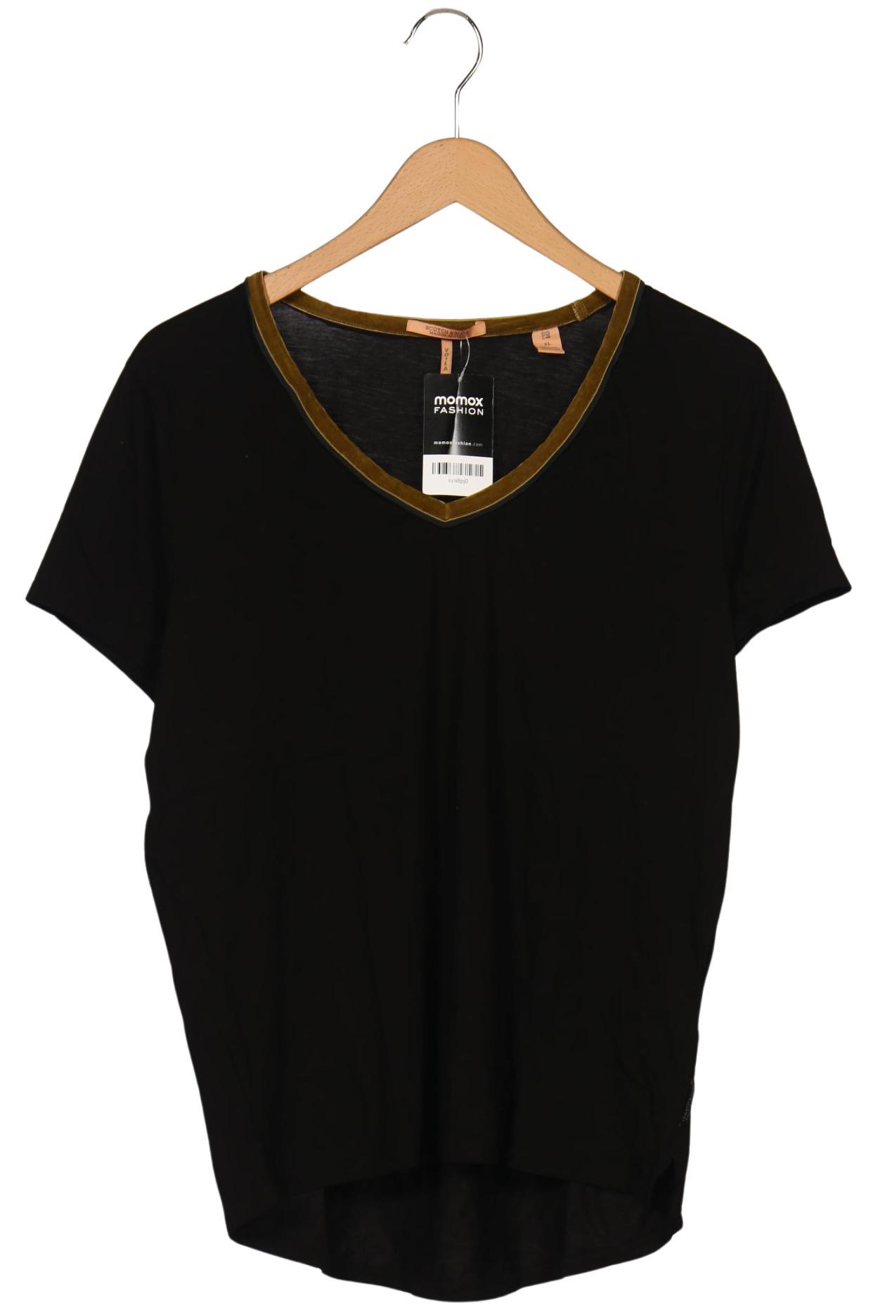 

Maison Scotch Damen T-Shirt, schwarz, Gr. 44