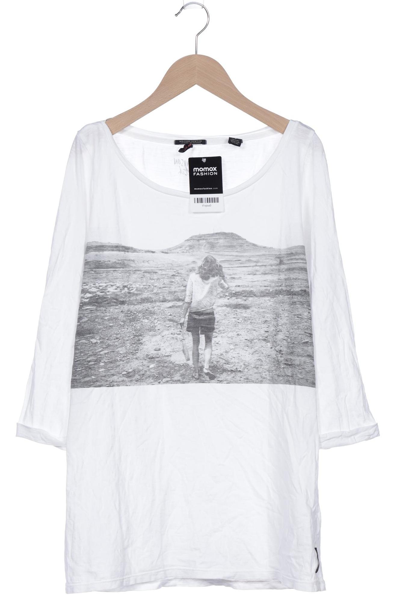 

Maison Scotch Damen Langarmshirt, weiß