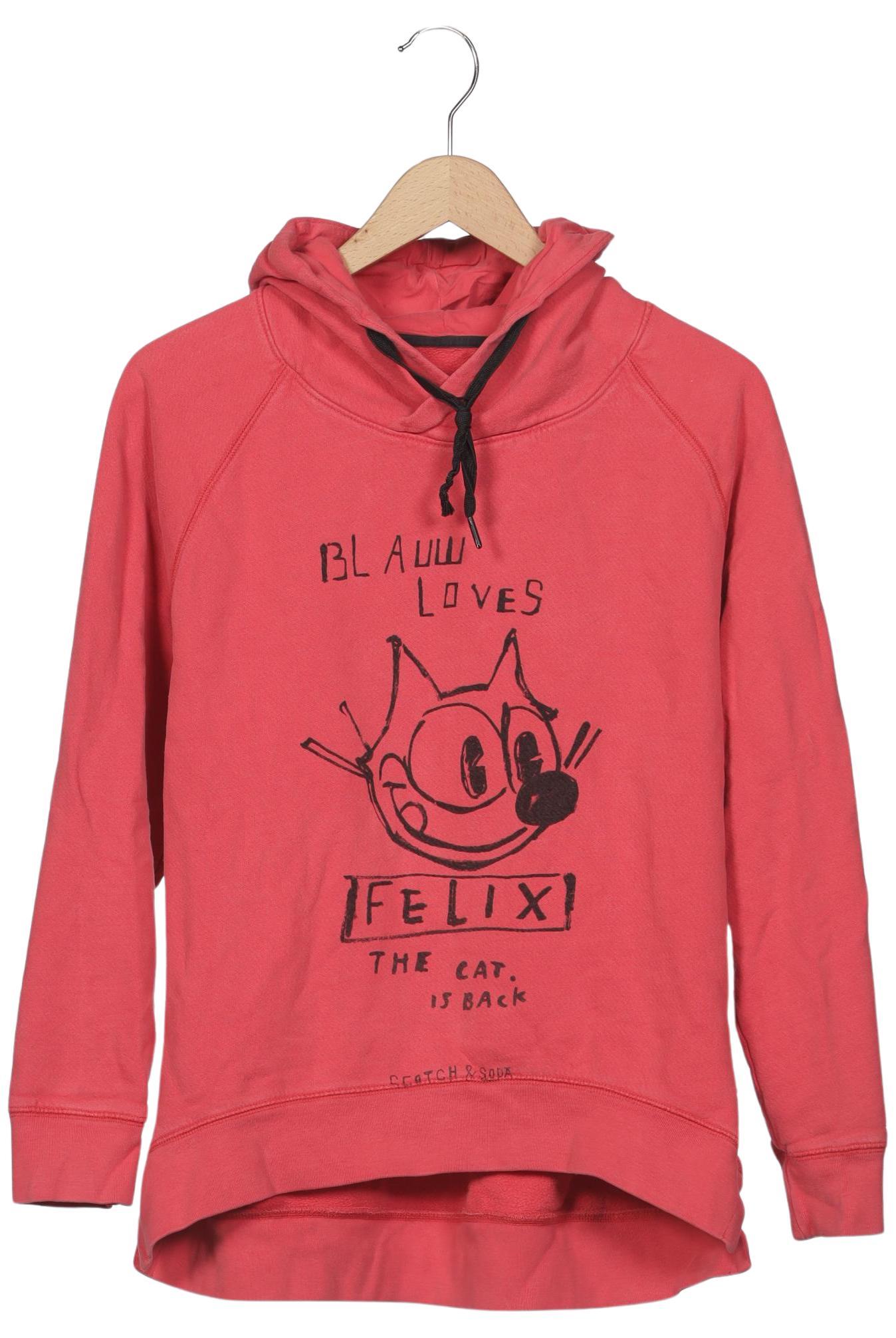 

Maison Scotch Damen Kapuzenpullover, rot, Gr. 42