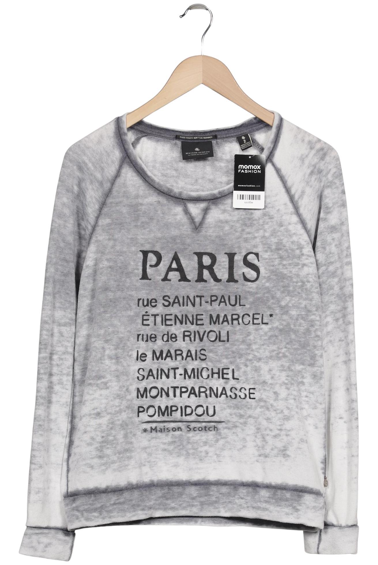

Maison Scotch Damen Sweatshirt, grau, Gr. 38