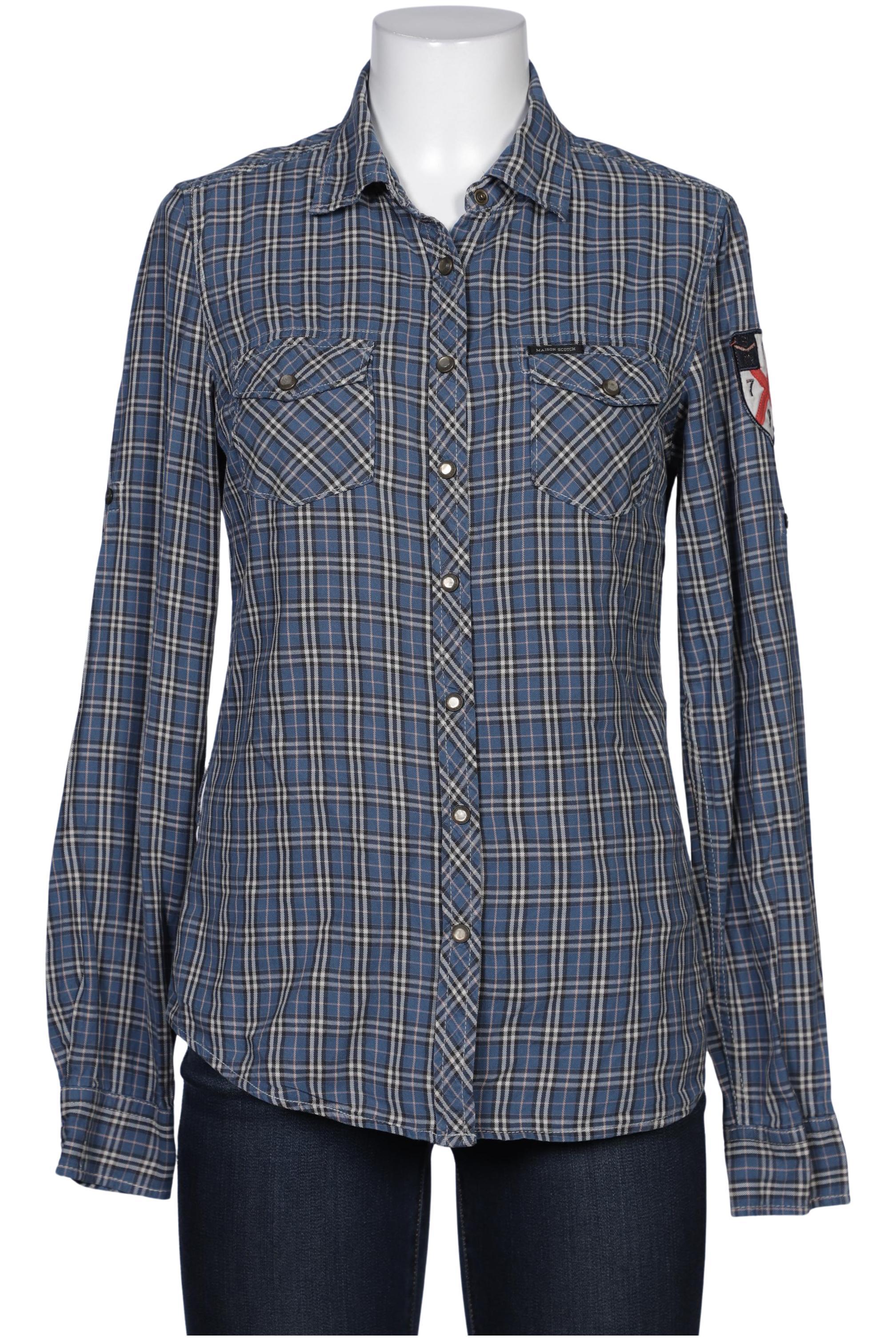 

Maison Scotch Damen Bluse, blau, Gr. 40