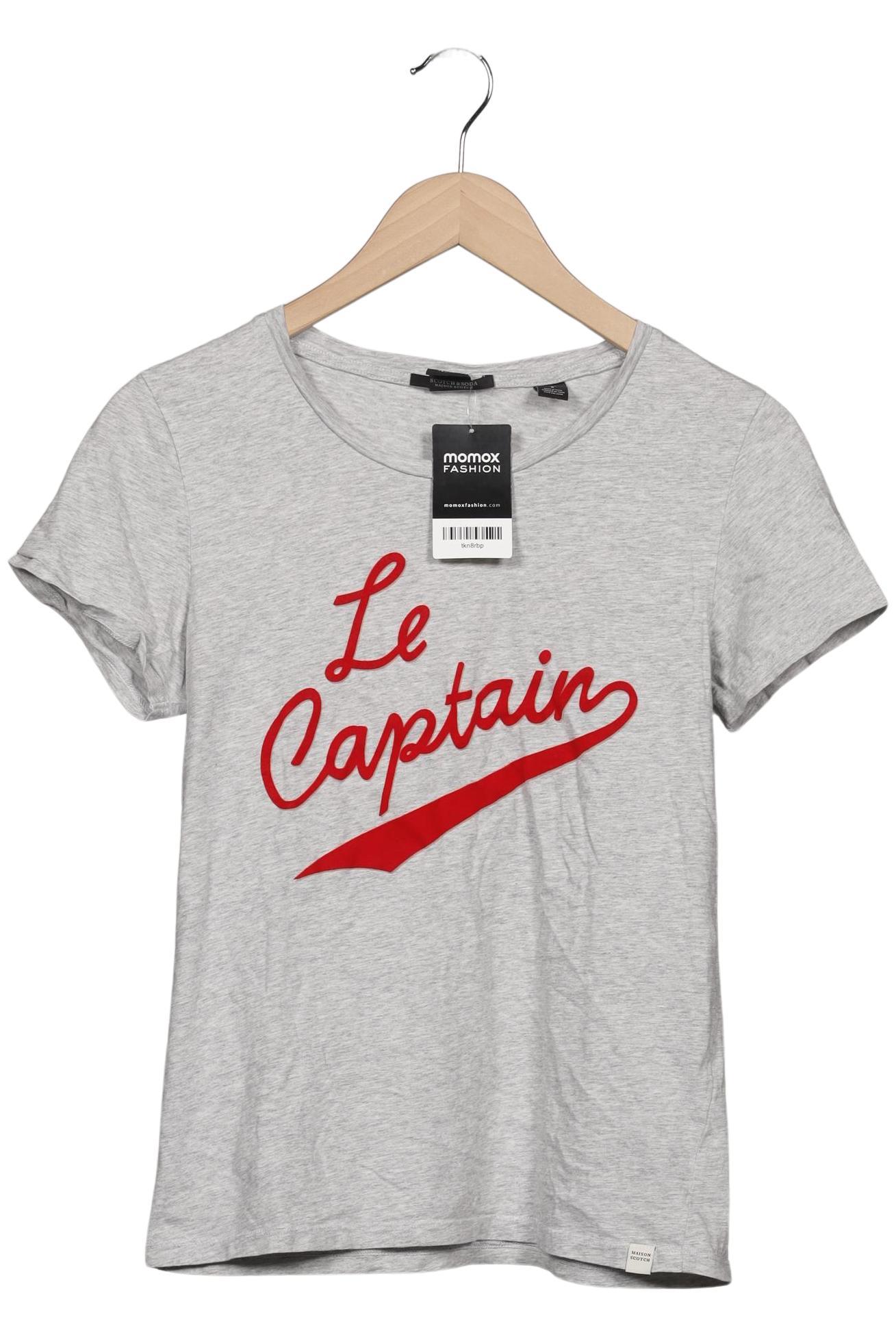 

Maison Scotch Damen T-Shirt, grau, Gr. 36