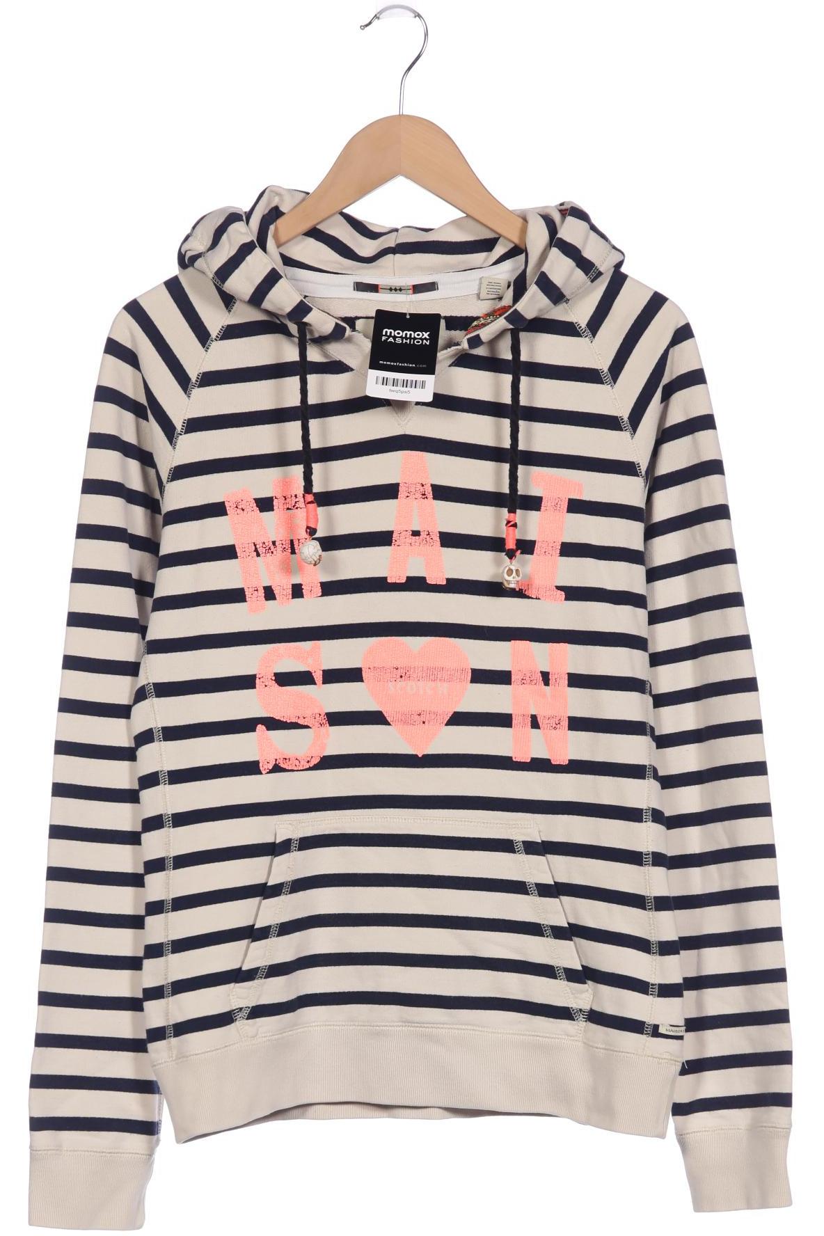 

Maison Scotch Damen Kapuzenpullover, weiß, Gr. 40