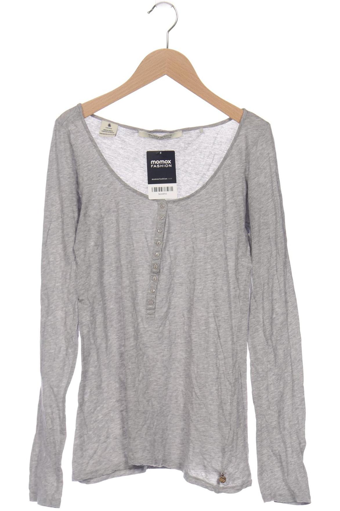 

Maison Scotch Damen Langarmshirt, grau, Gr. 38