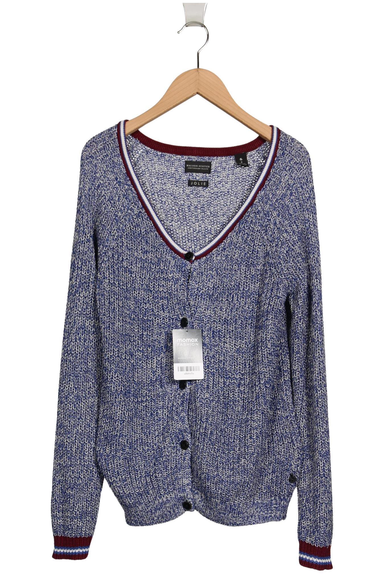 

Maison Scotch Damen Strickjacke, blau, Gr. 38