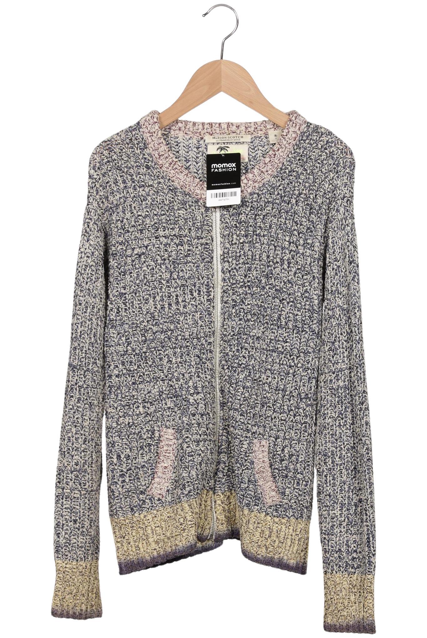 

Maison Scotch Damen Strickjacke, blau, Gr. 38