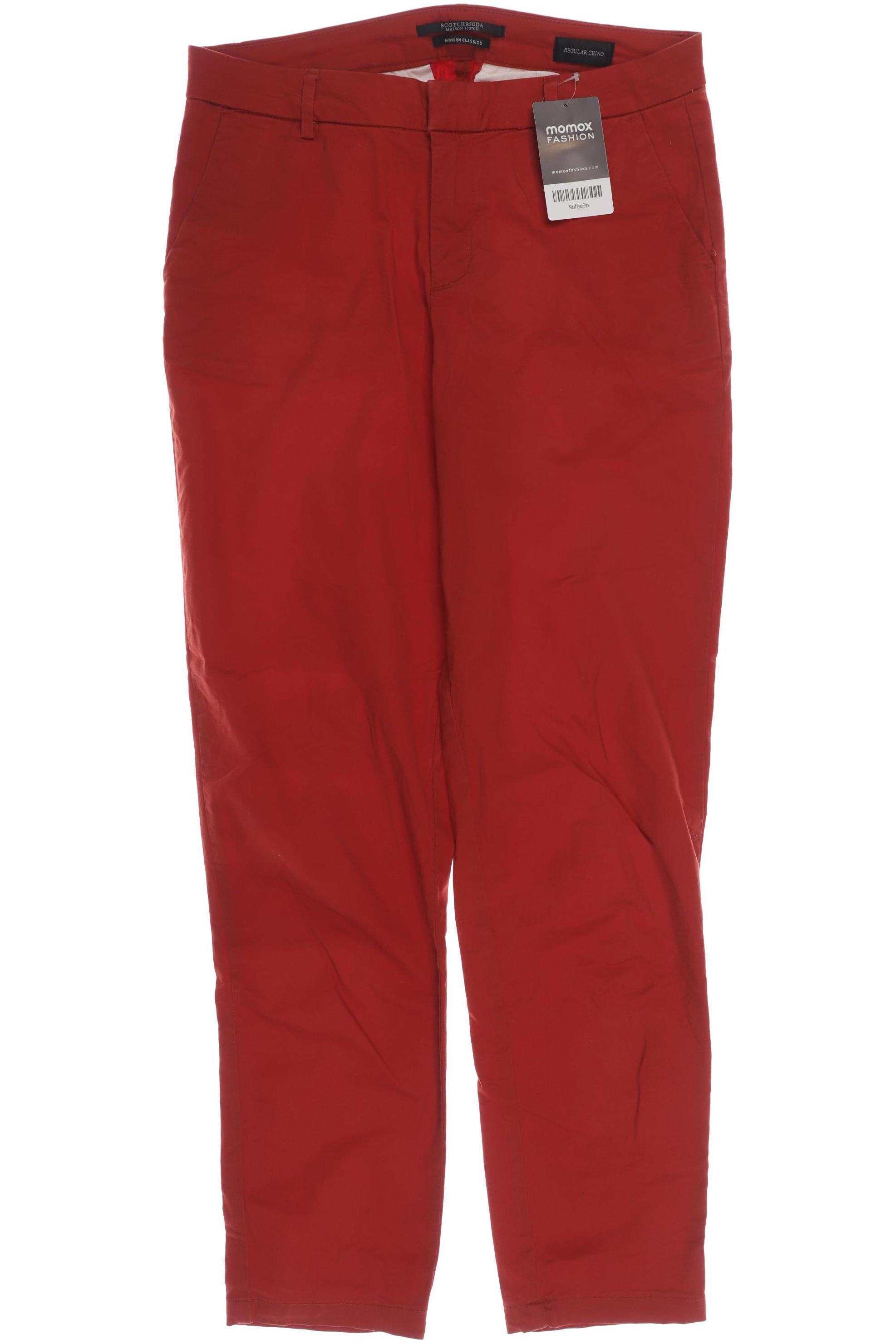 

Maison Scotch Damen Stoffhose, rot, Gr. 26