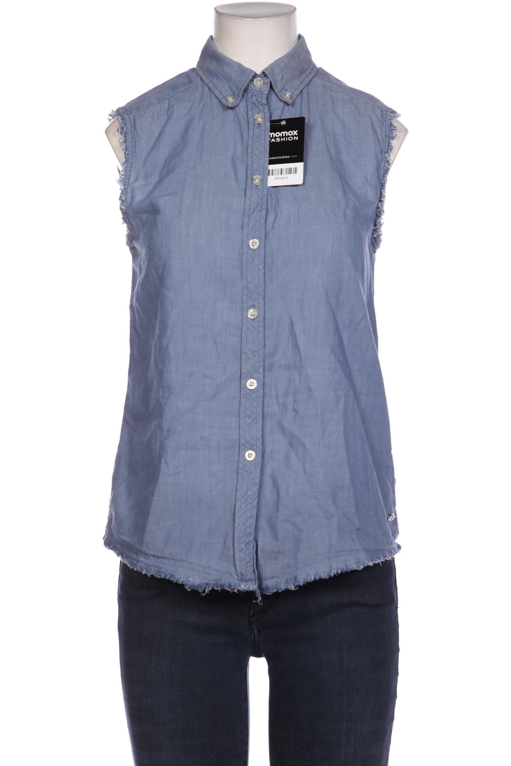 

Maison Scotch Damen Bluse, blau, Gr. 38