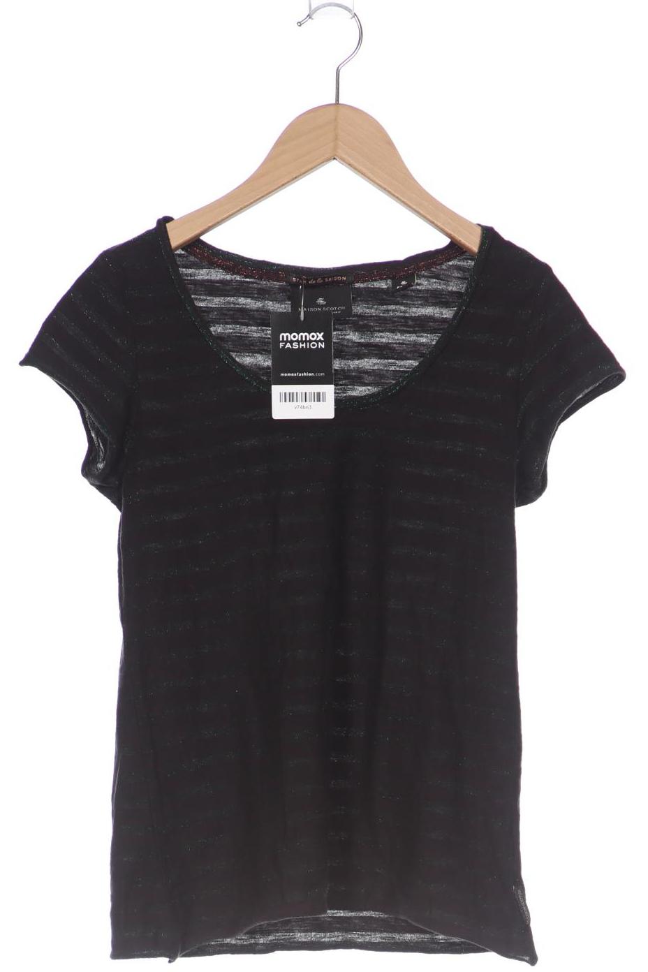 

Maison Scotch Damen T-Shirt, schwarz