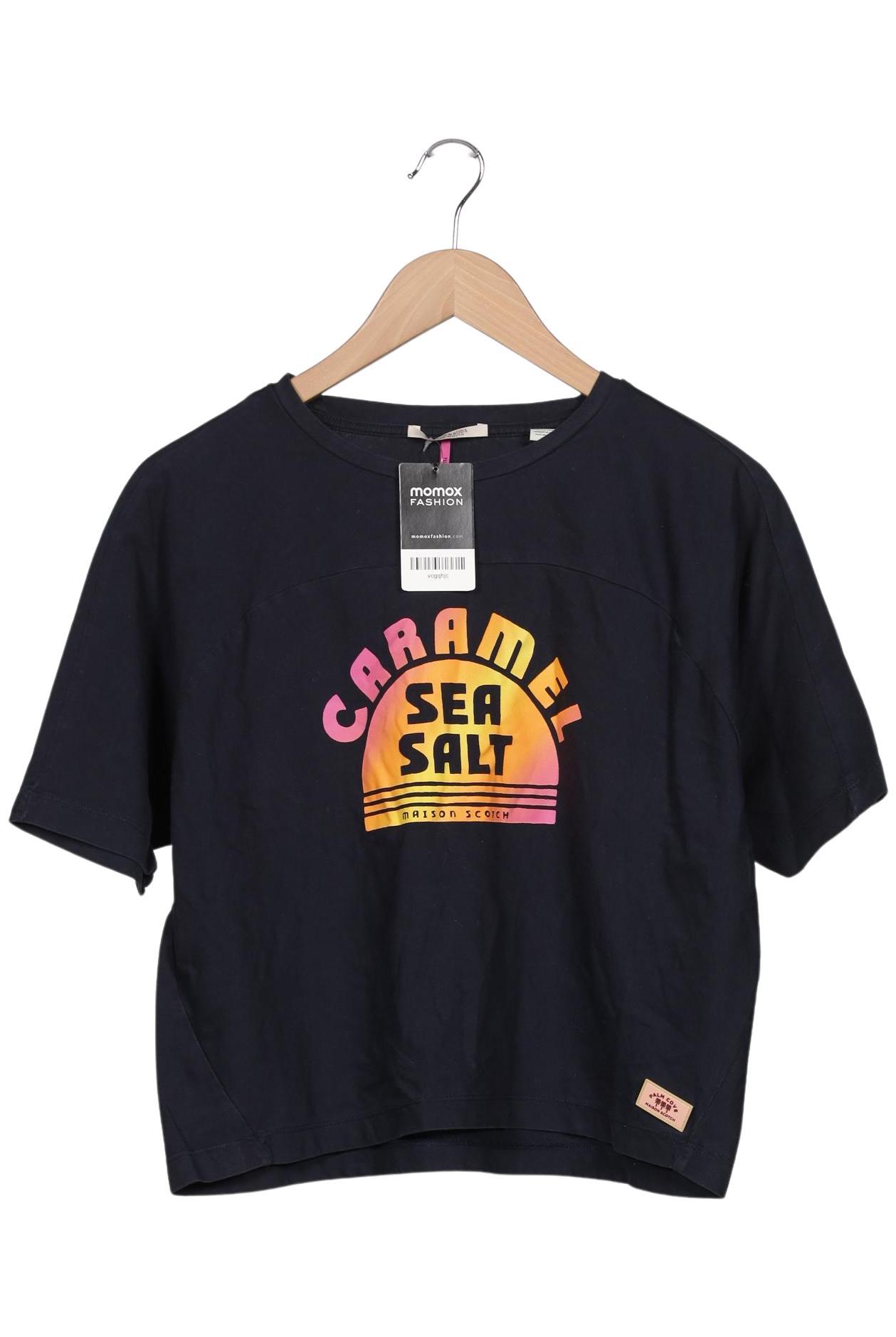 

Maison Scotch Damen T-Shirt, marineblau, Gr. 38