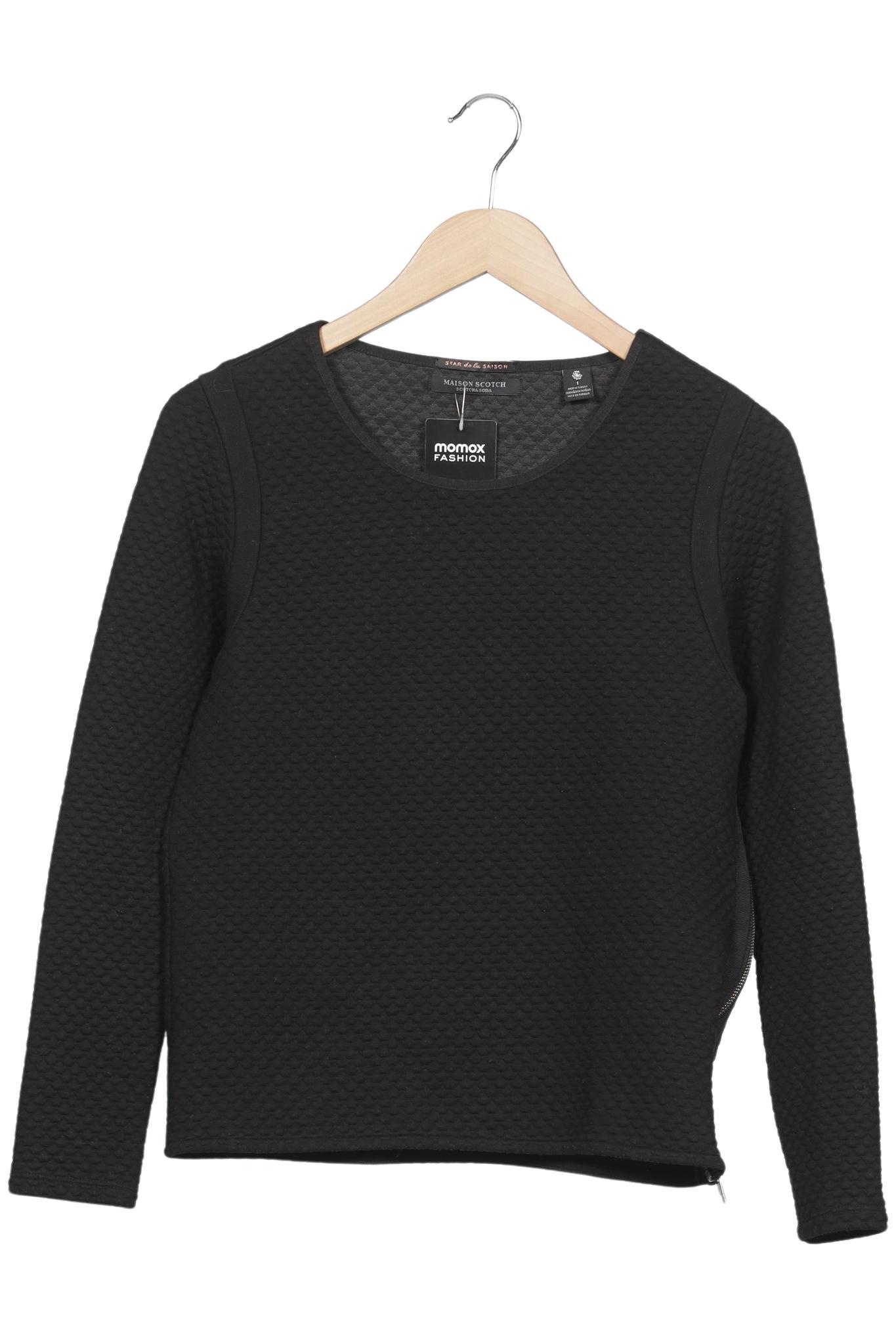 

Maison Scotch Damen Sweatshirt, schwarz, Gr. 36