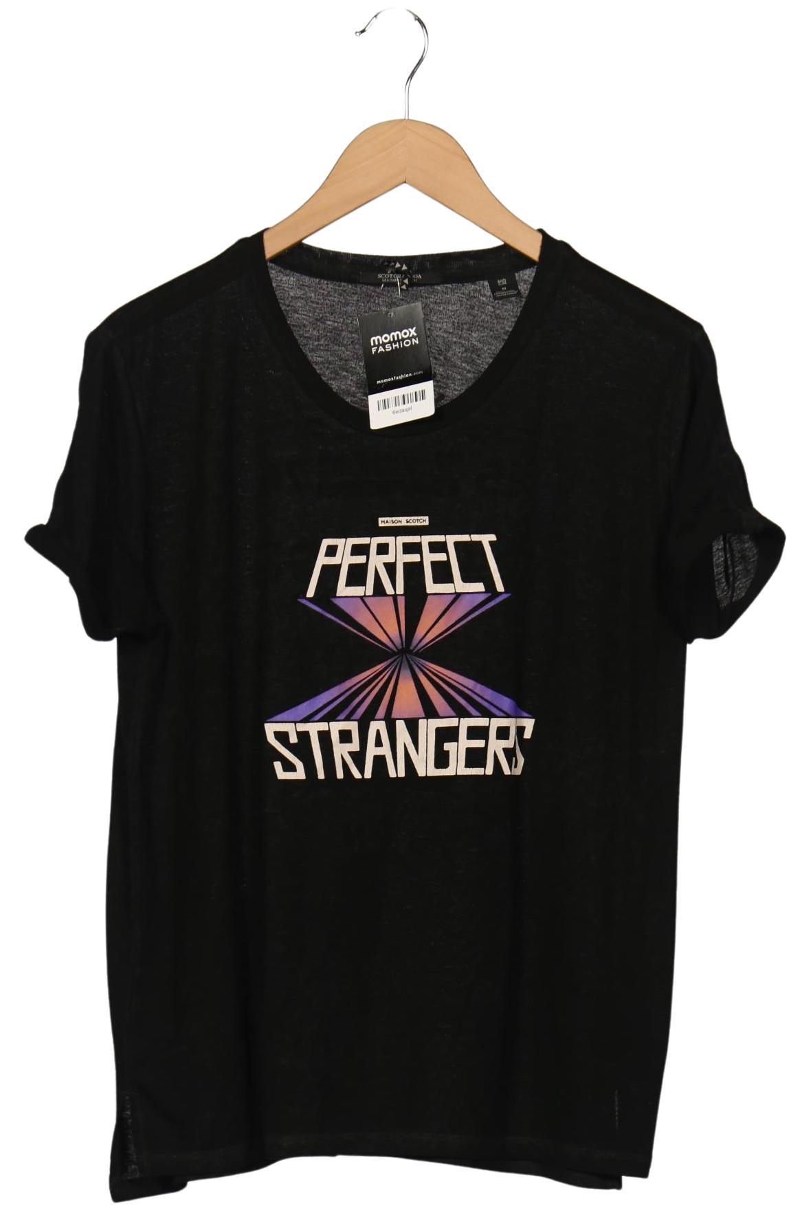 

Maison Scotch Damen T-Shirt, schwarz, Gr. 38