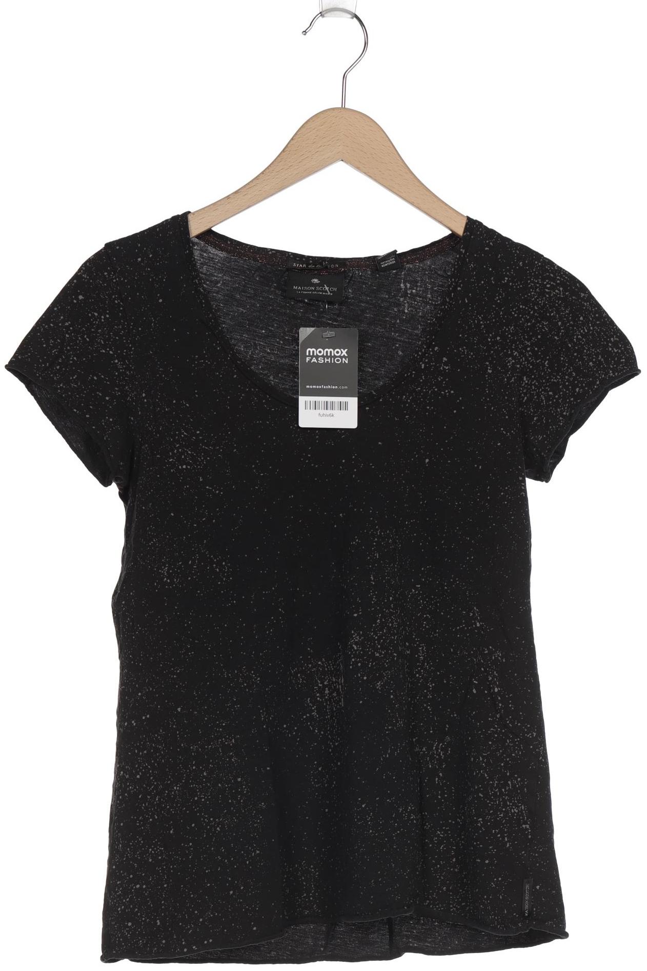 

Maison Scotch Damen T-Shirt, schwarz