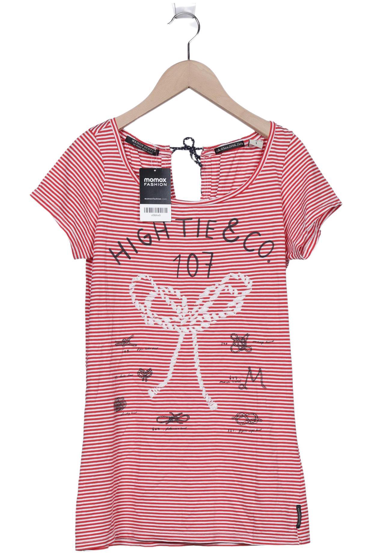 

Maison Scotch Damen T-Shirt, rot, Gr. 36