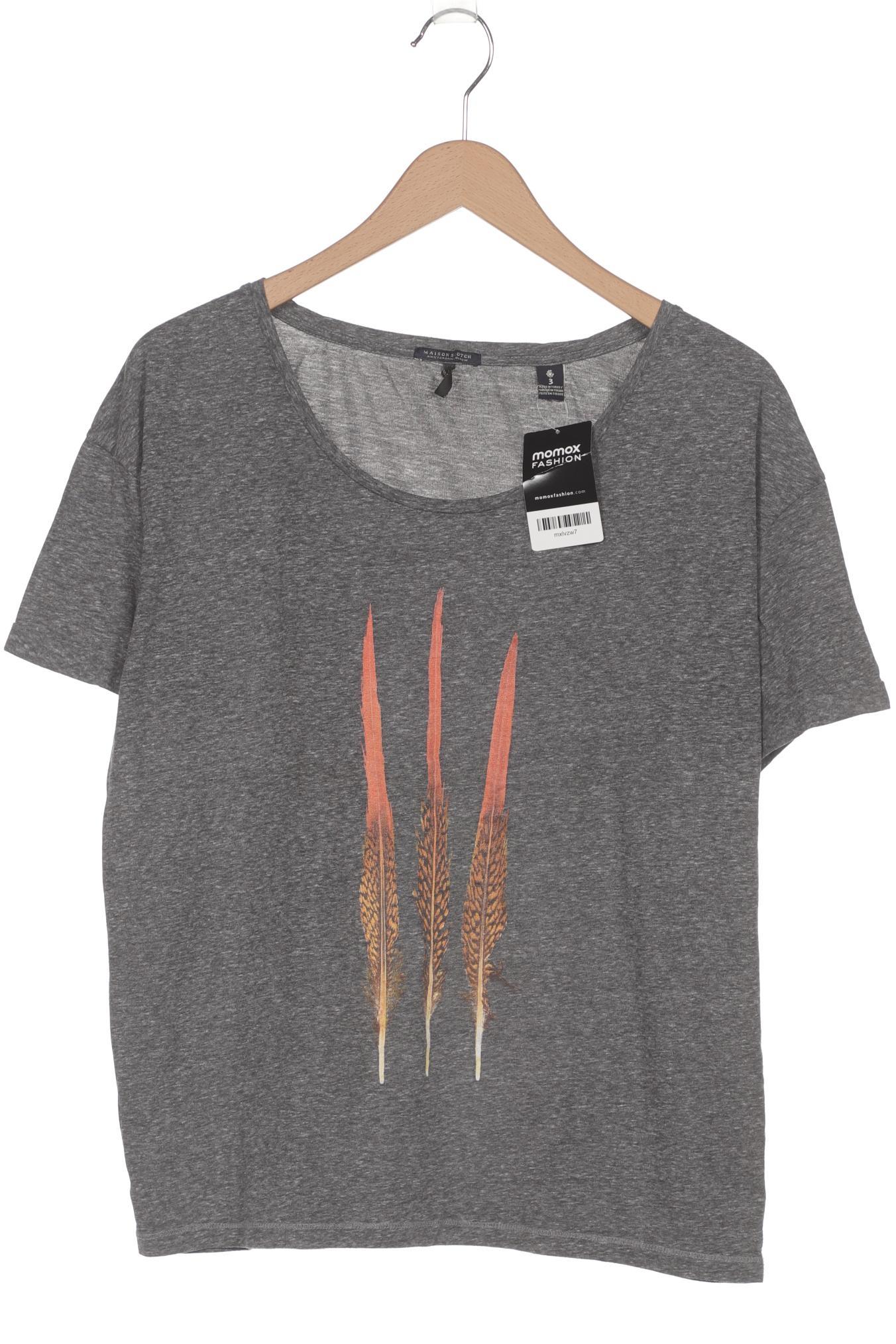 

Maison Scotch Damen T-Shirt, grau, Gr. 40
