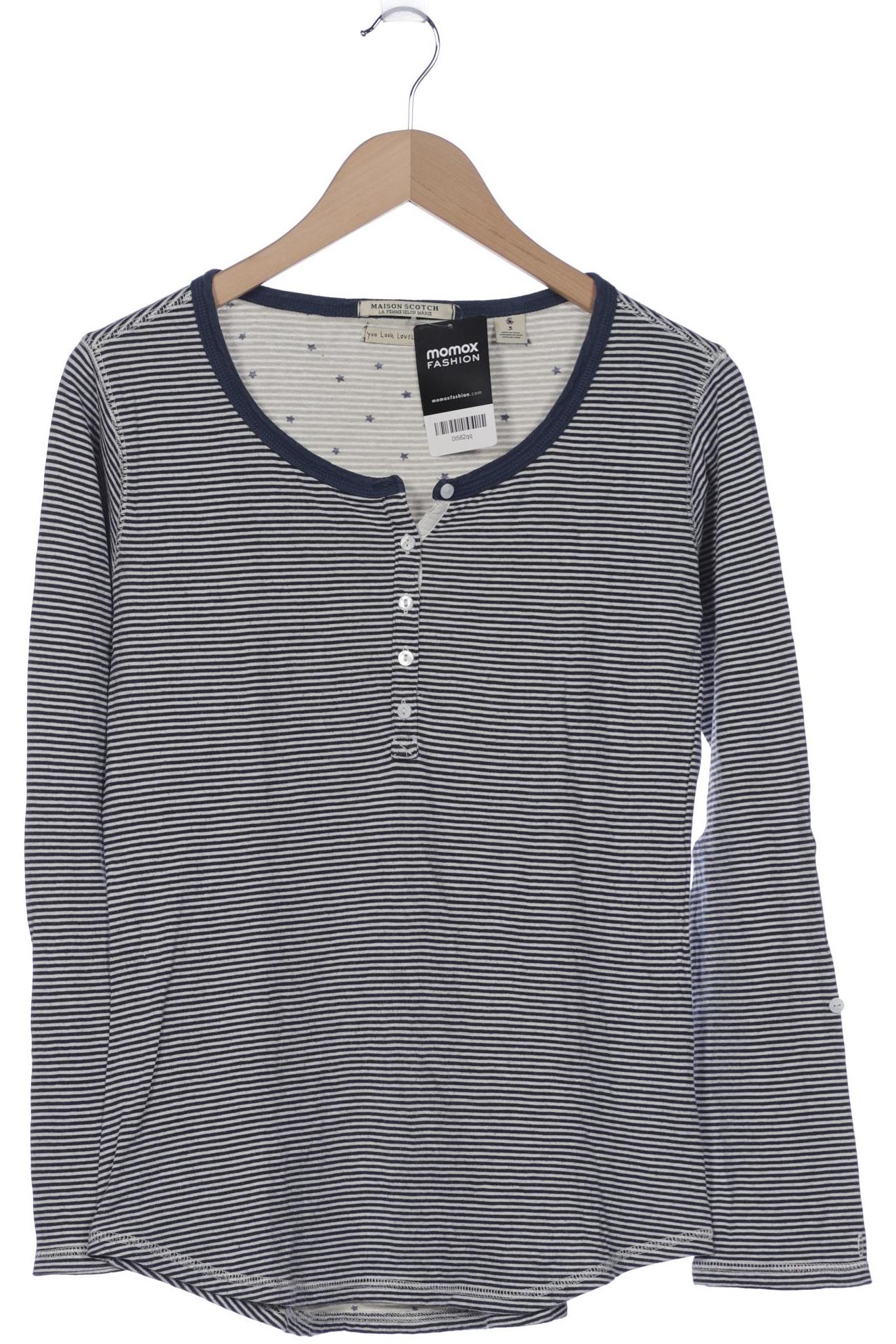 

Maison Scotch Damen Langarmshirt, marineblau