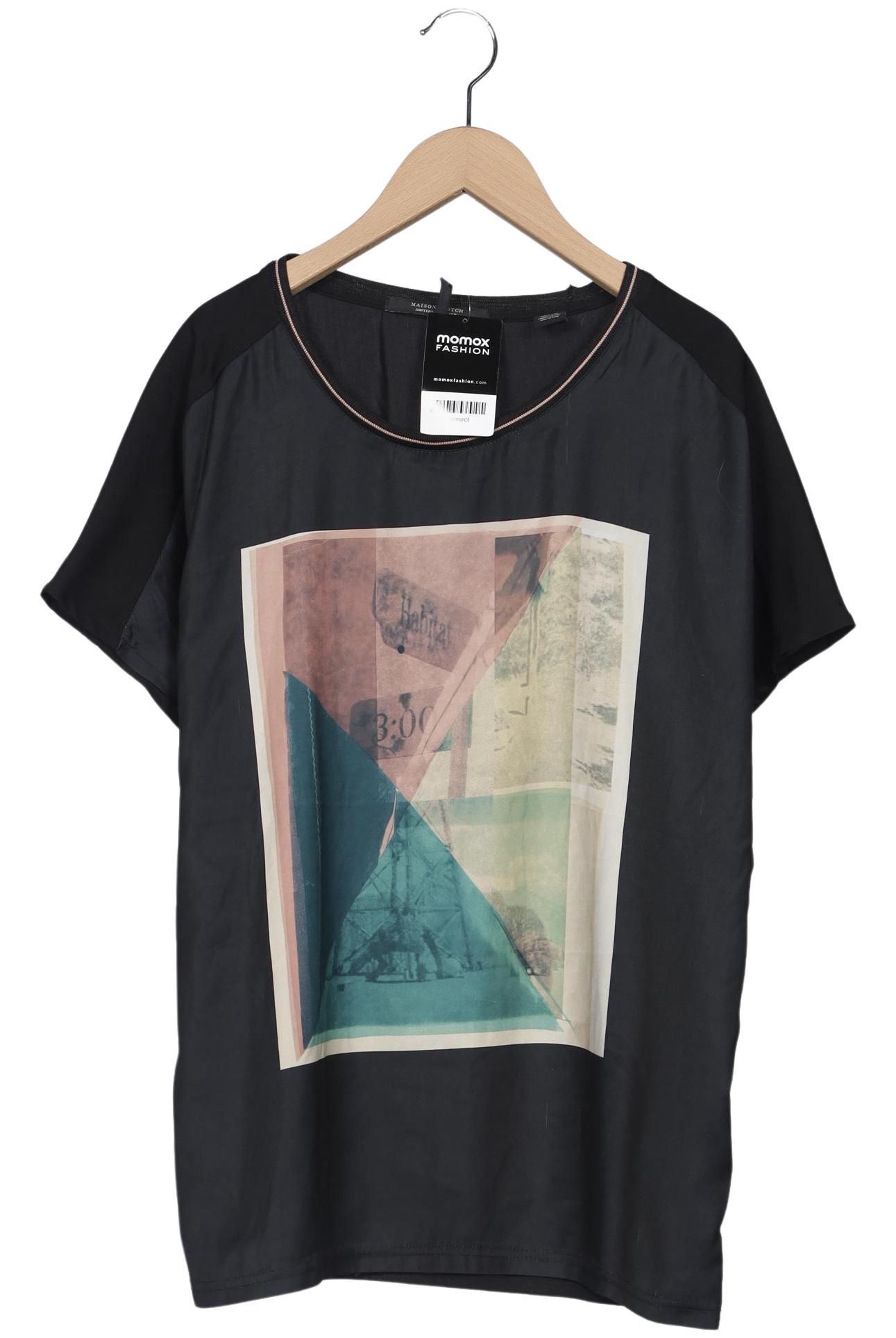 

Maison Scotch Damen T-Shirt, schwarz, Gr. 40