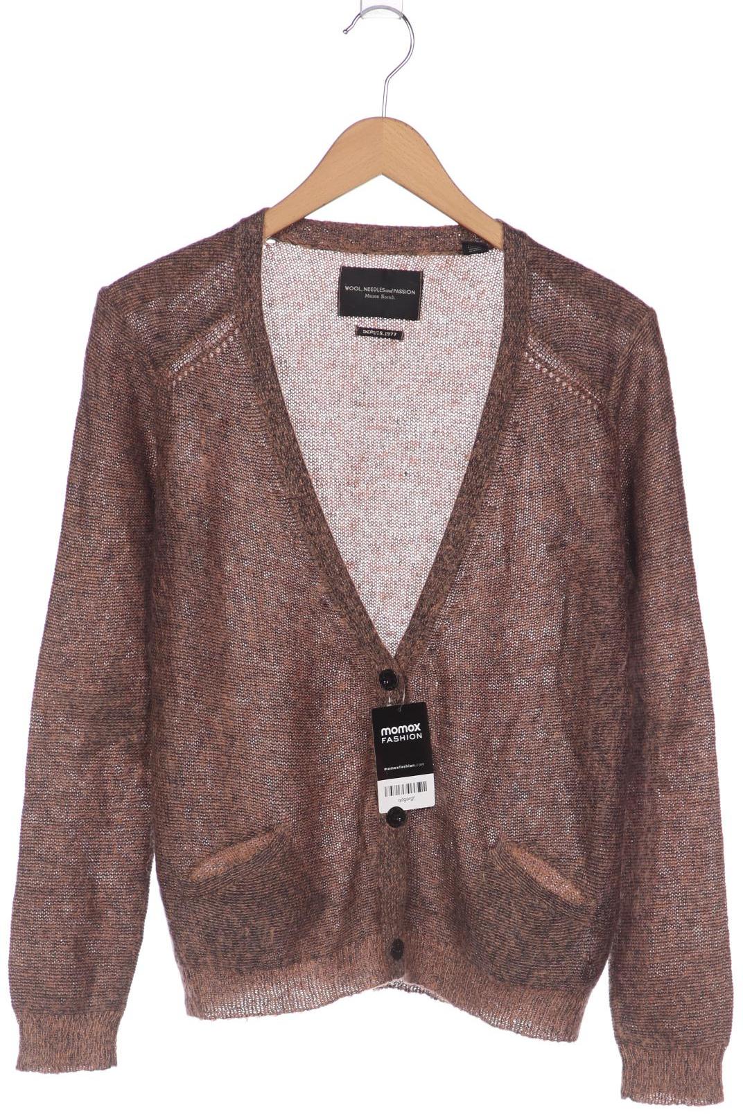 

Maison Scotch Damen Strickjacke, braun, Gr. 36