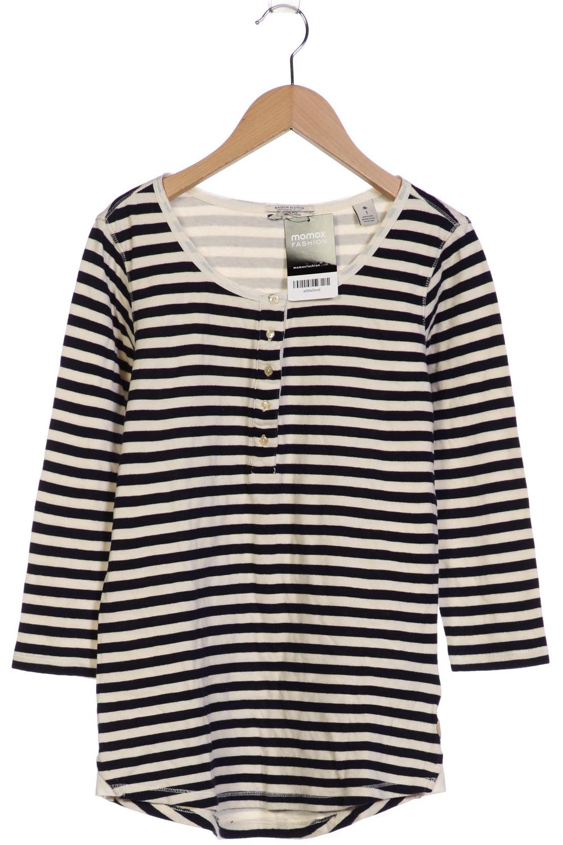 

Maison Scotch Damen Langarmshirt, marineblau, Gr. 36