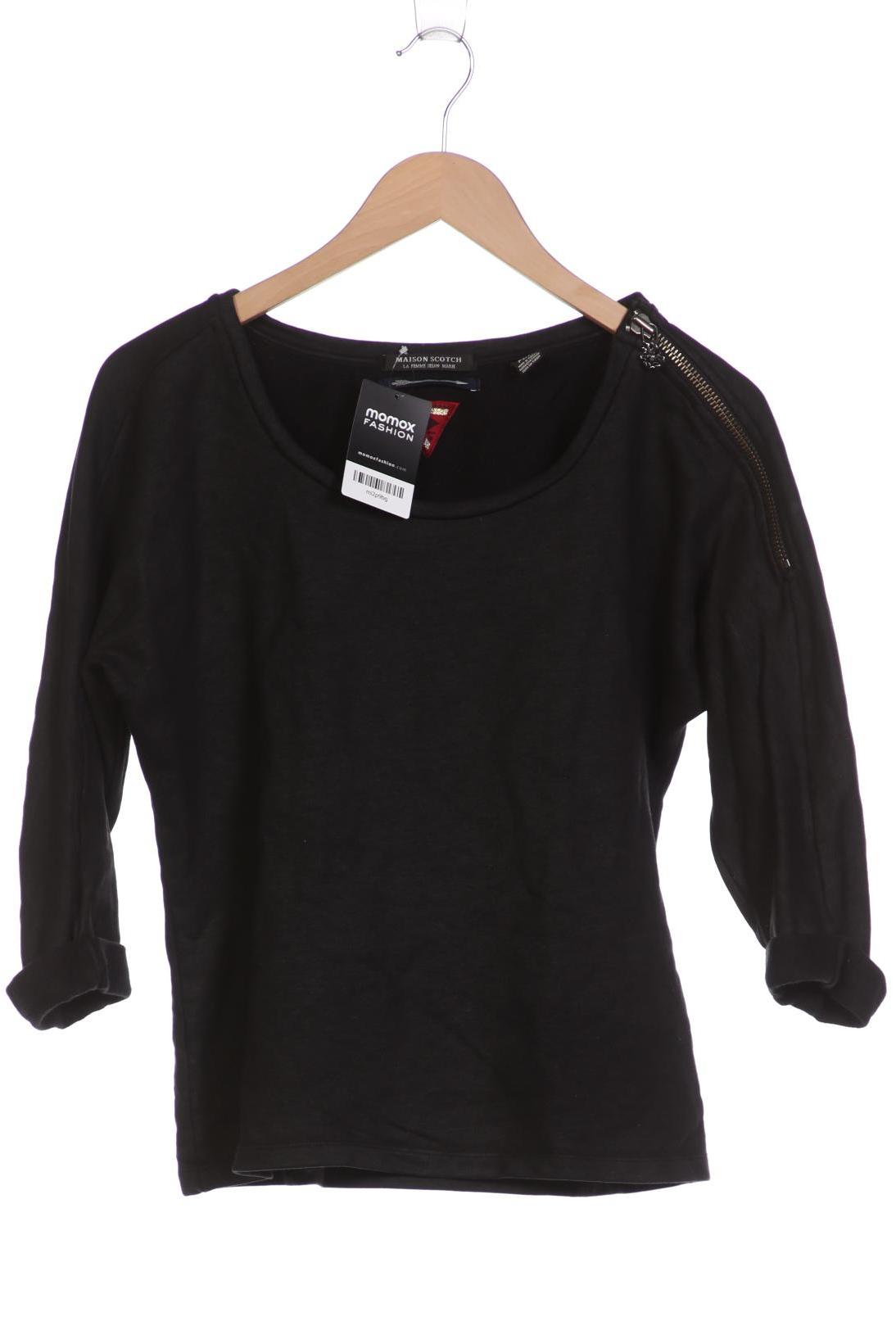 

Maison Scotch Damen Sweatshirt, schwarz, Gr. 34