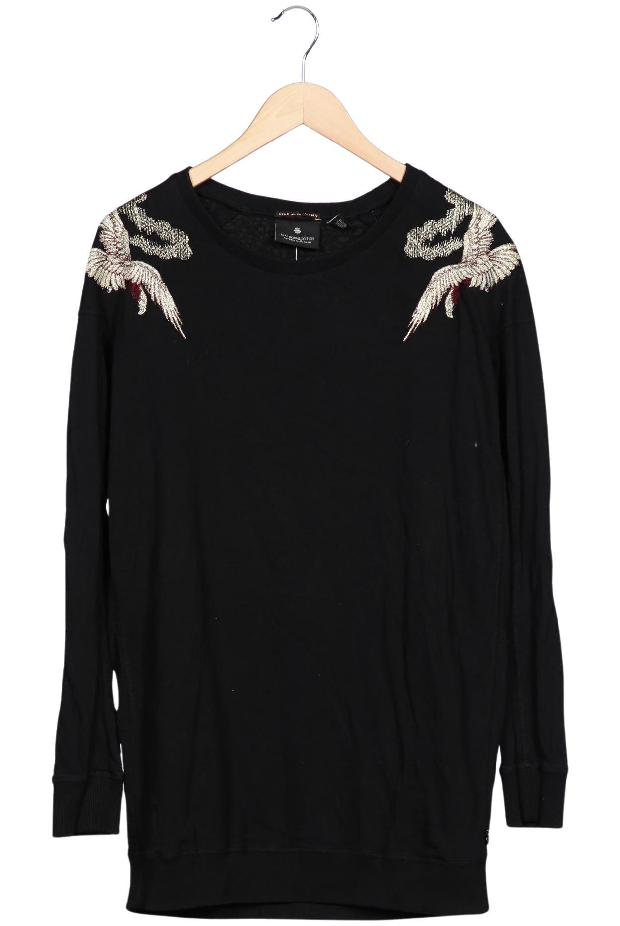 

Maison Scotch Damen Sweatshirt, schwarz, Gr. 36