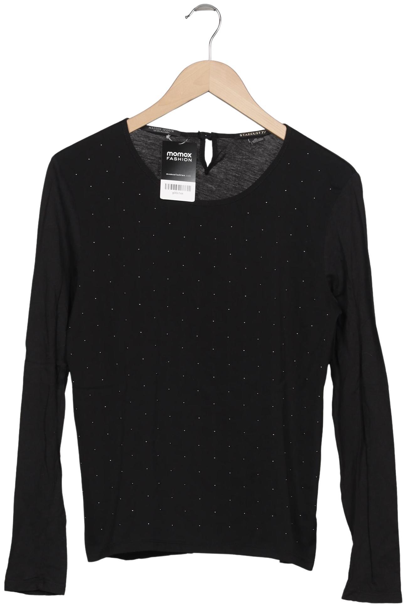 

Maison Scotch Damen Langarmshirt, schwarz, Gr. 36
