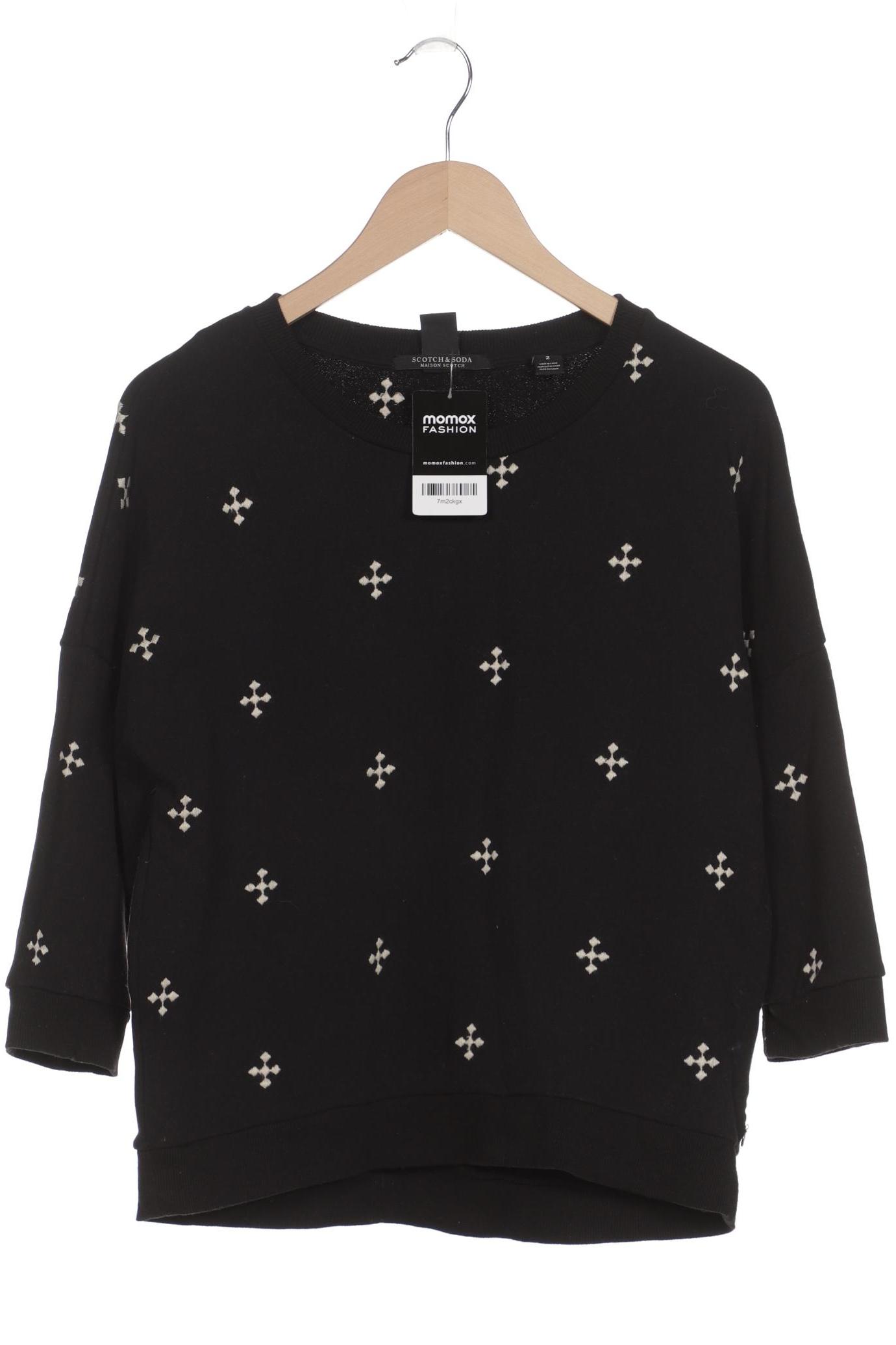 

Maison Scotch Damen Sweatshirt, schwarz, Gr. 38