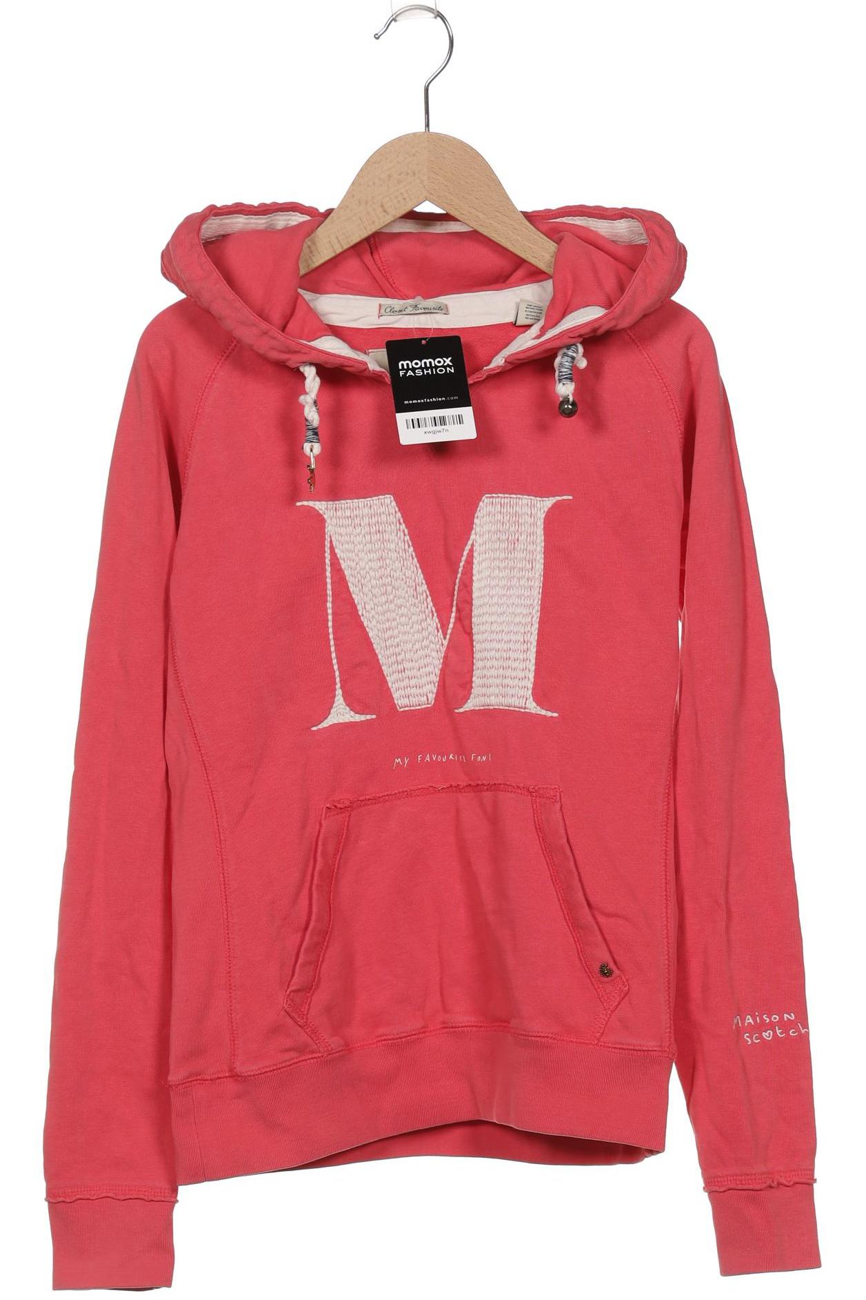 

Maison Scotch Damen Kapuzenpullover, rot, Gr. 36