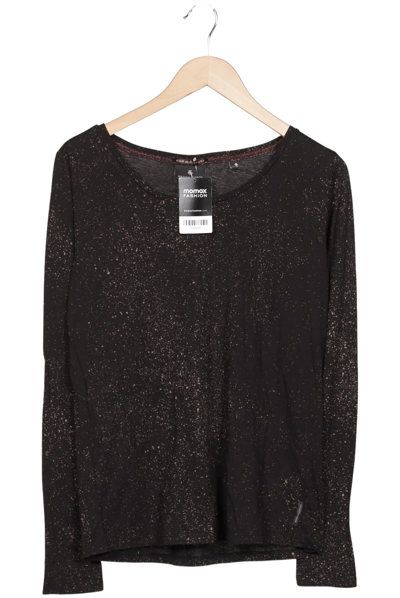 

Maison Scotch Damen Langarmshirt, schwarz, Gr. 38