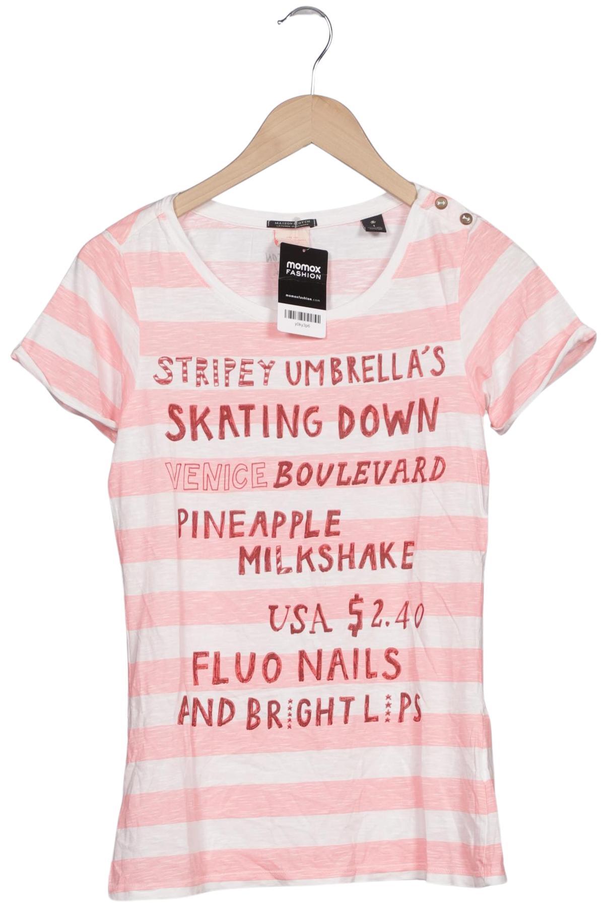 

Maison Scotch Damen T-Shirt, pink, Gr. 36