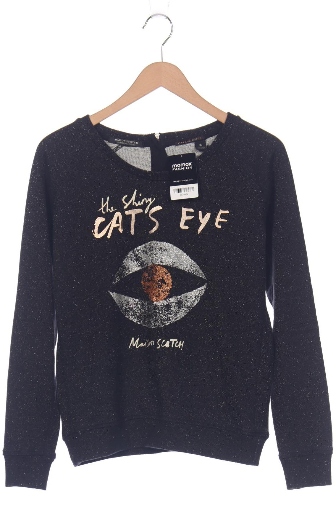 

Maison Scotch Damen Sweatshirt, schwarz, Gr. 36