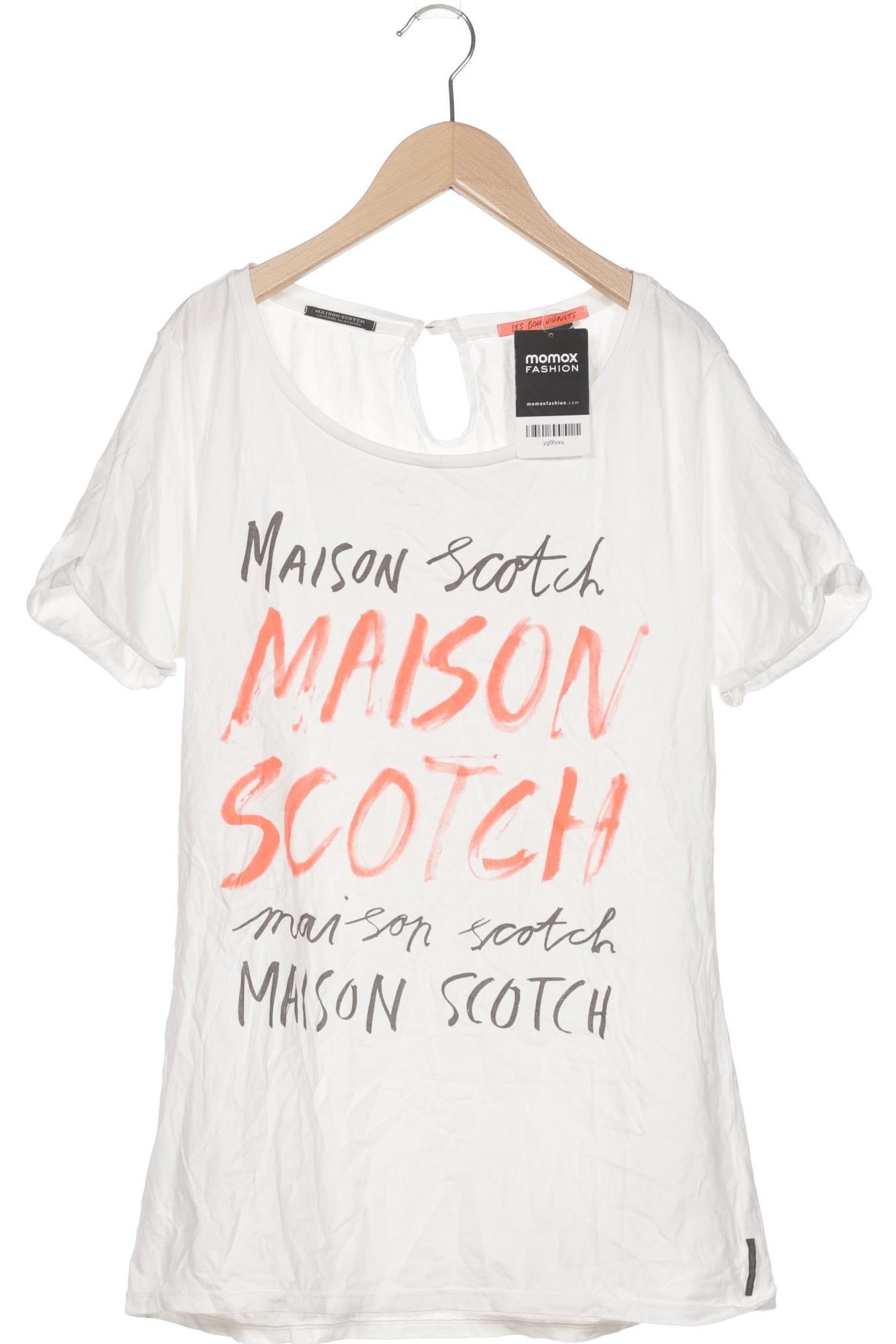 

Maison Scotch Damen T-Shirt, weiß, Gr. 42