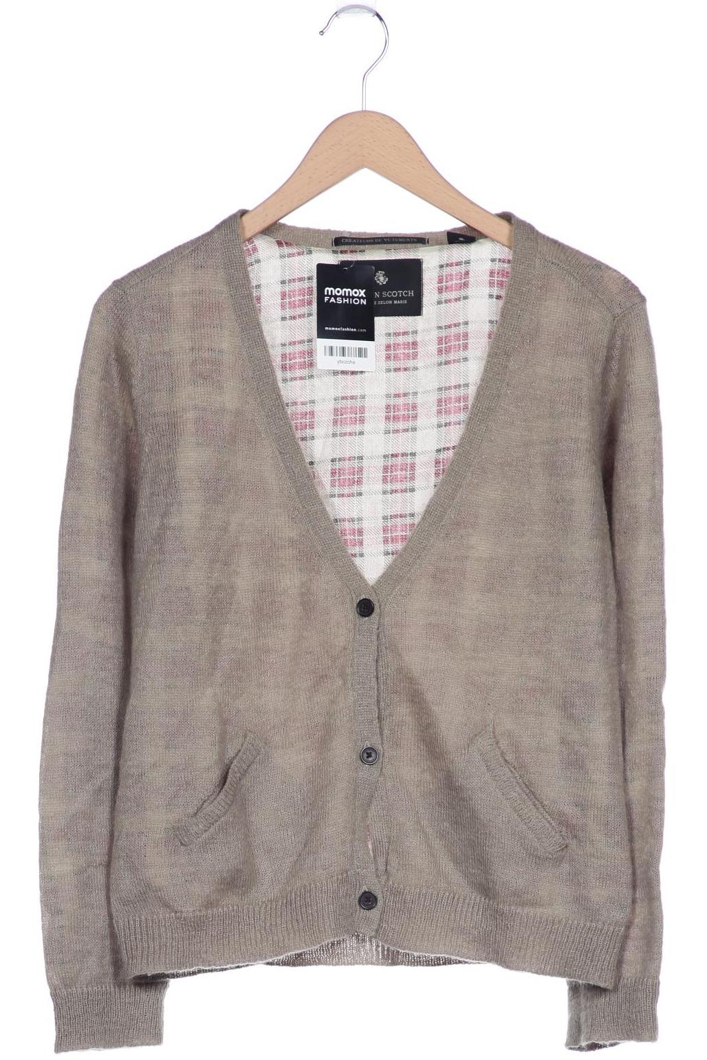 

Maison Scotch Damen Strickjacke, braun, Gr. 38