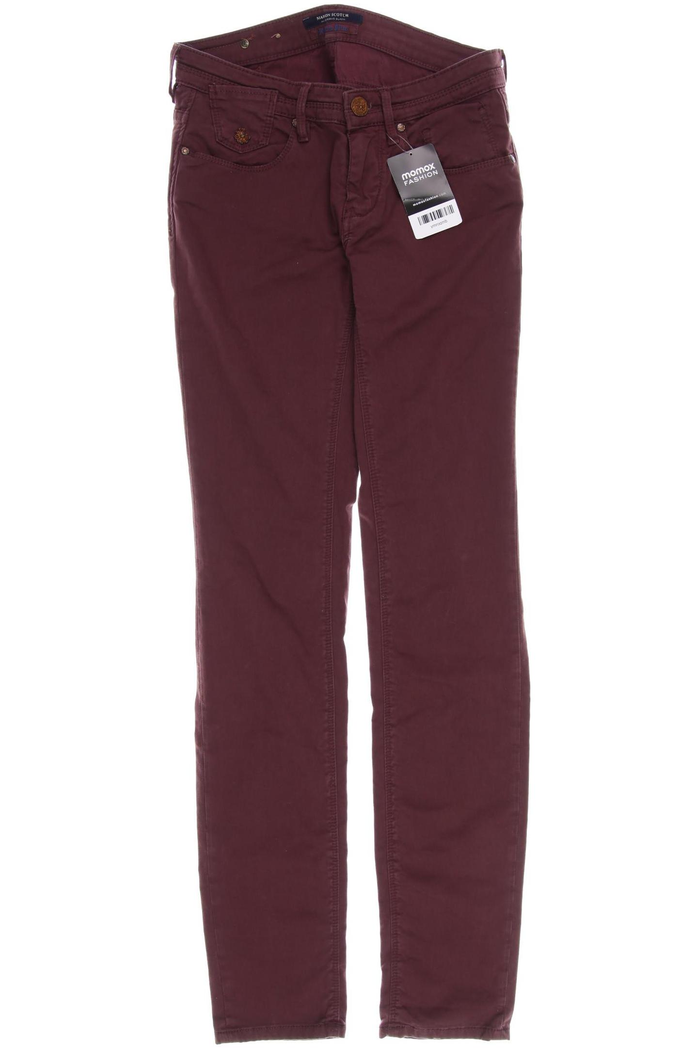 

Maison Scotch Damen Jeans, bordeaux, Gr. 25