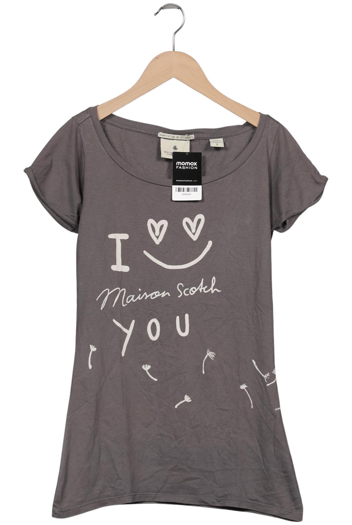 

Maison Scotch Damen T-Shirt, grau, Gr. 36