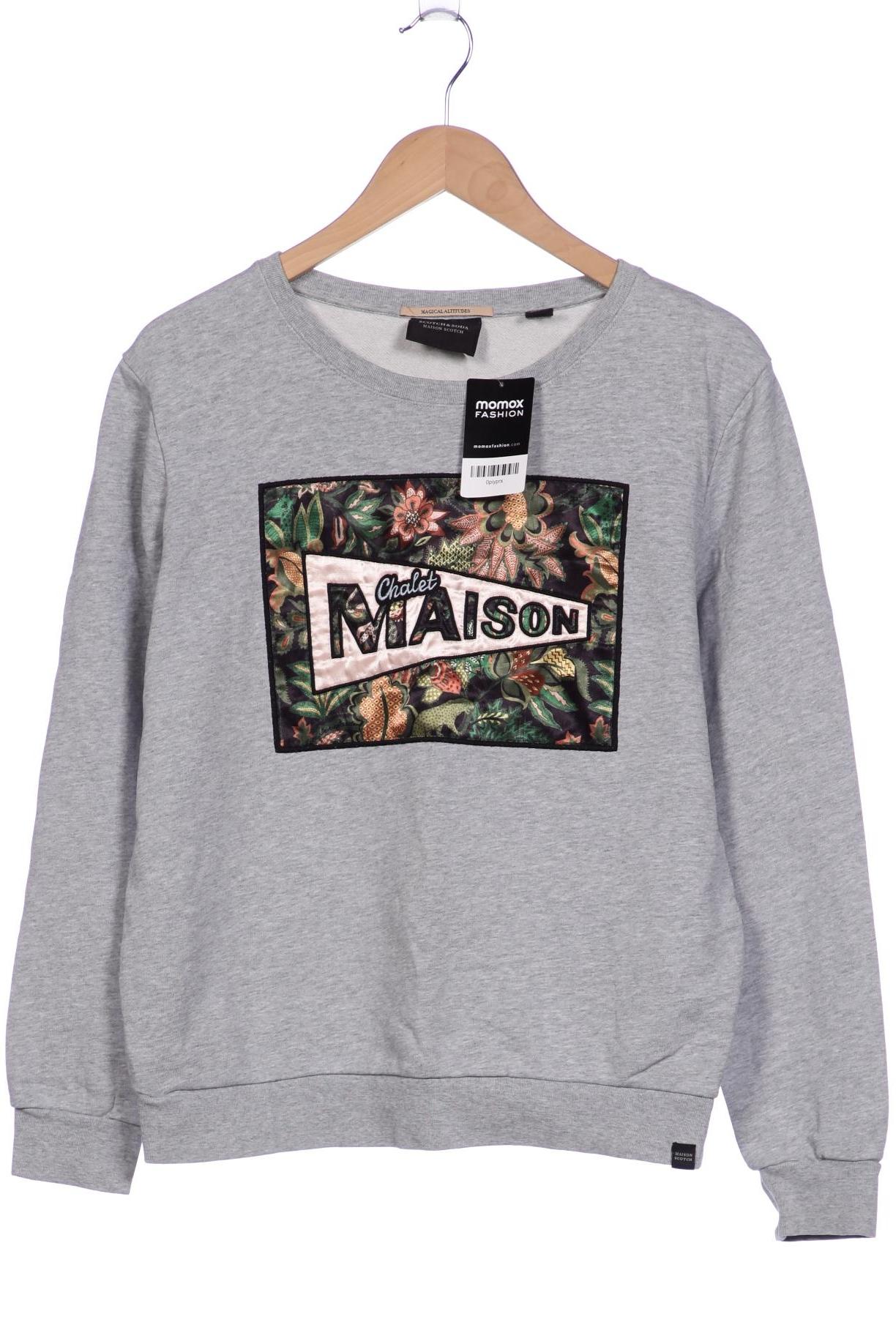 

Maison Scotch Damen Sweatshirt, grau, Gr. 38