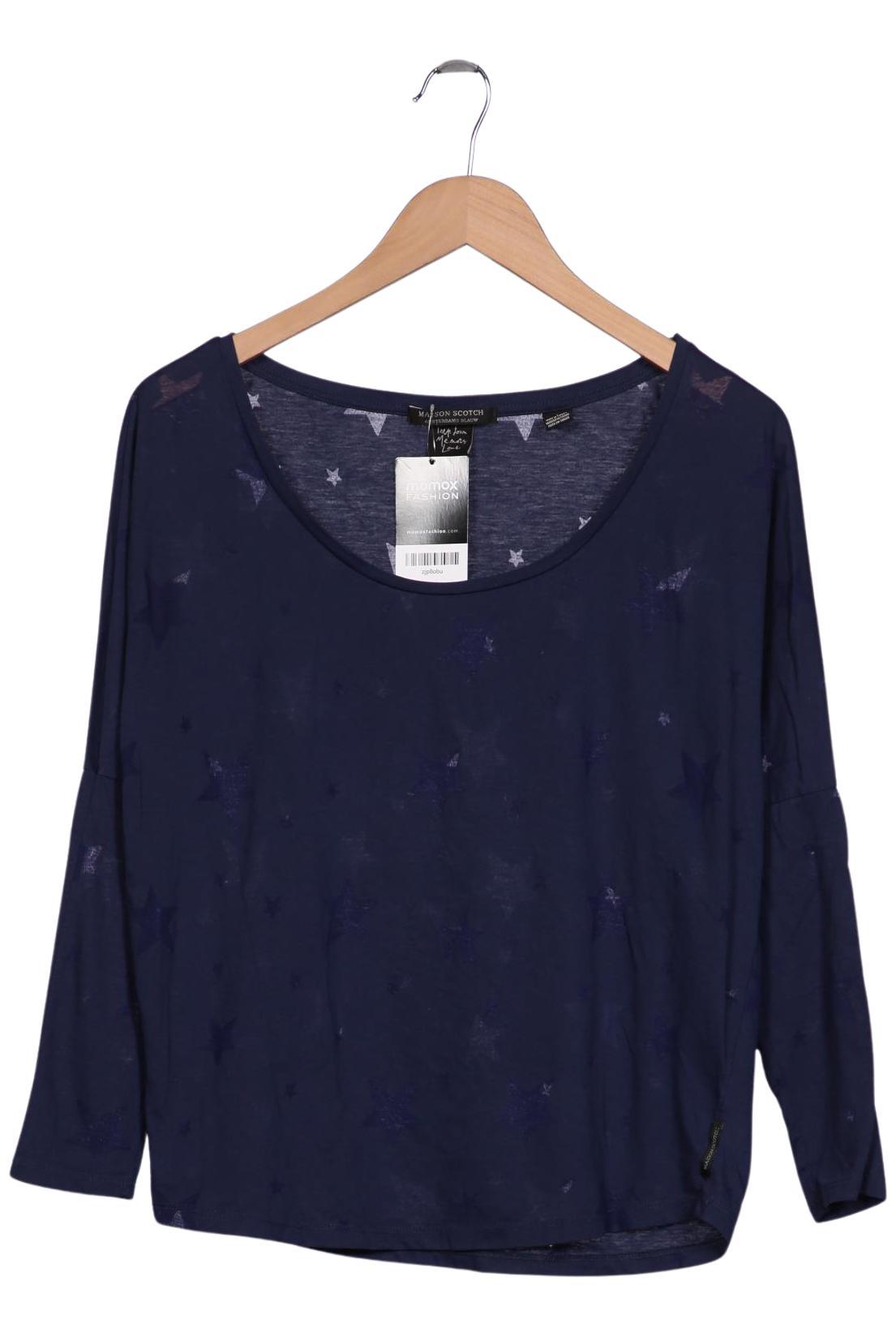 

Maison Scotch Damen Langarmshirt, marineblau, Gr. 36