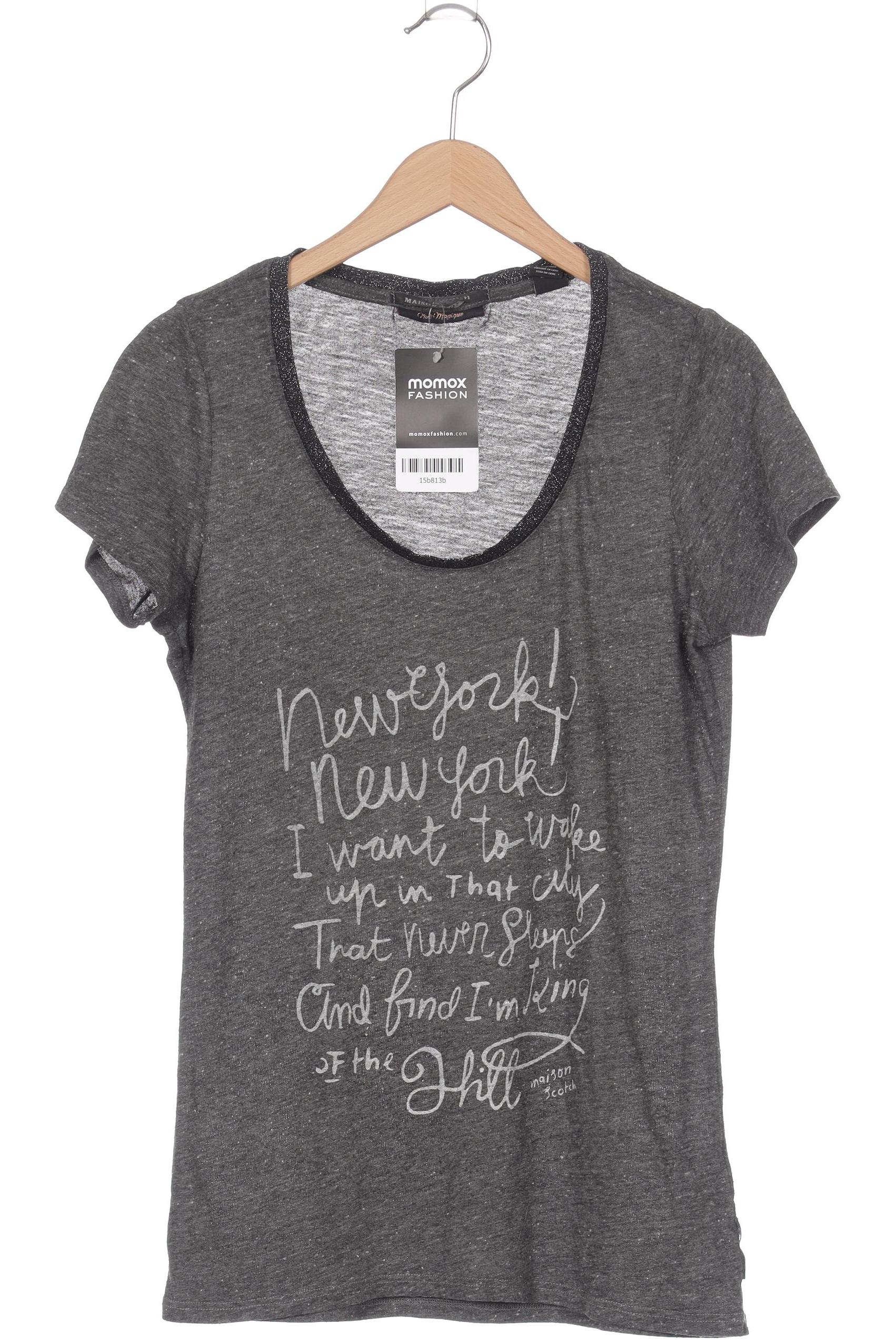 

Maison Scotch Damen T-Shirt, grau, Gr. 36
