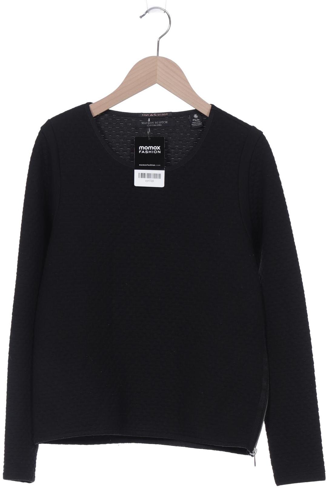 

Maison Scotch Damen Sweatshirt, schwarz, Gr. 36
