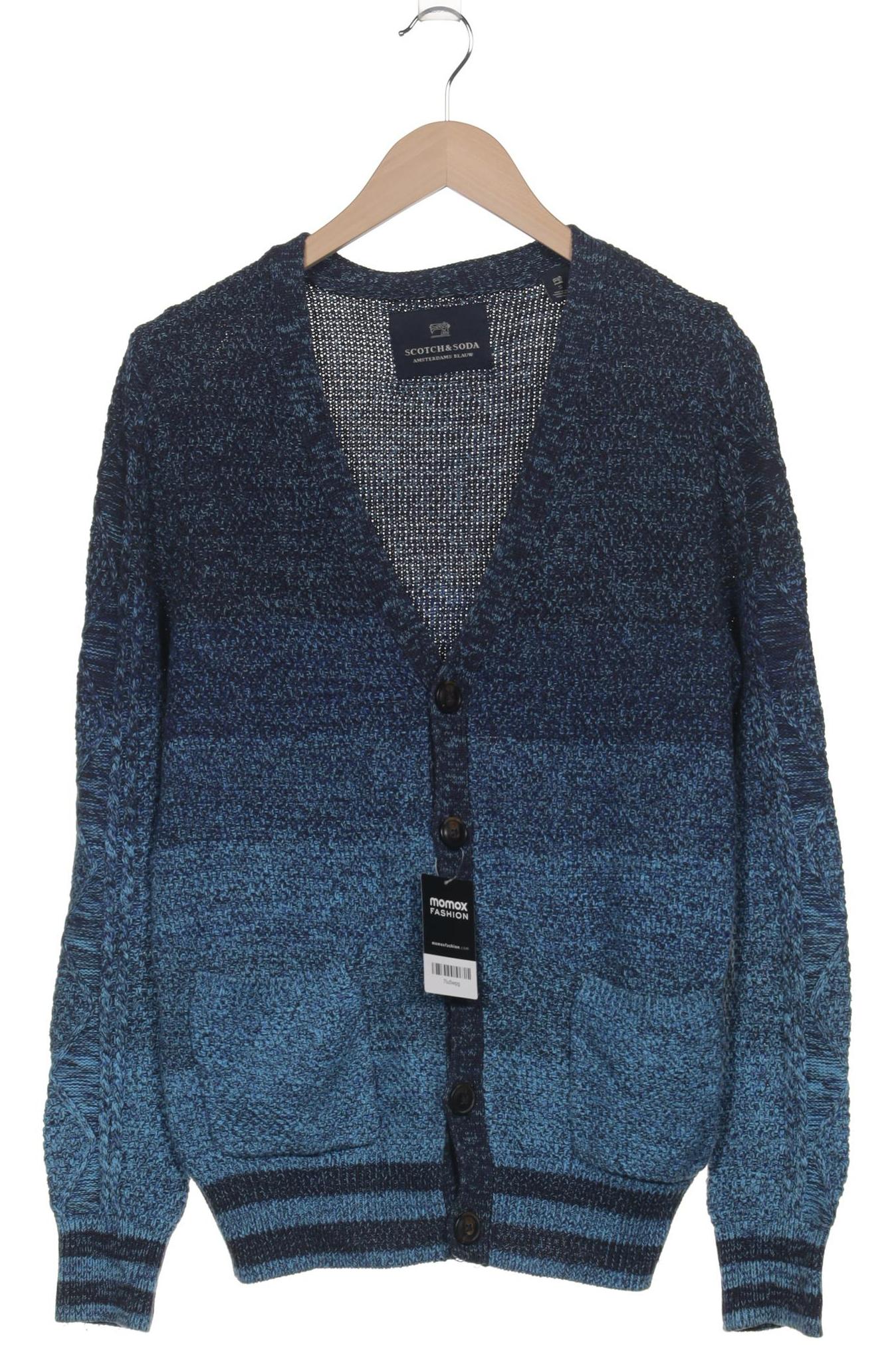 

Maison Scotch Herren Strickjacke, blau, Gr. 46