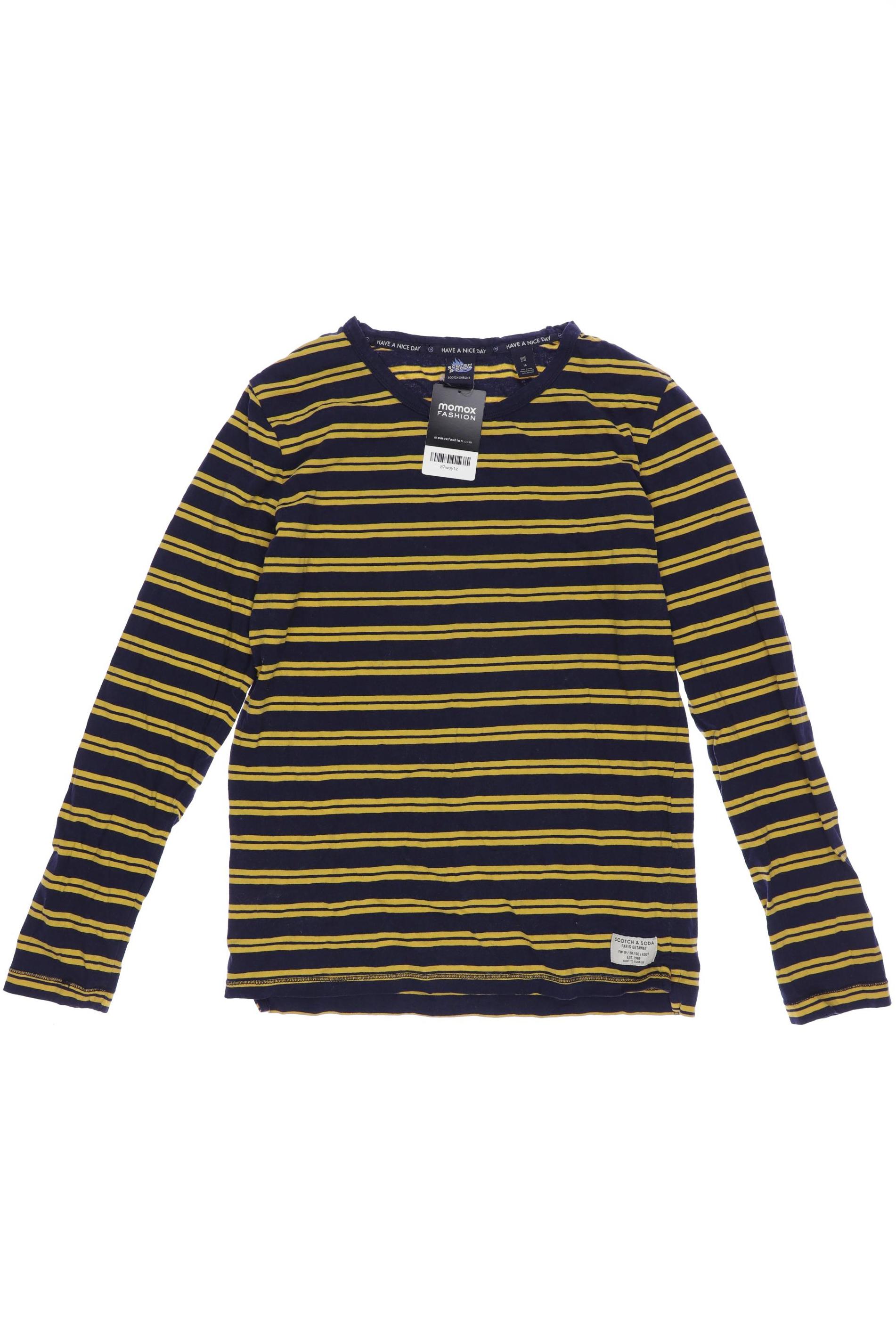 

Maison Scotch Herren Langarmshirt, marineblau, Gr. 16