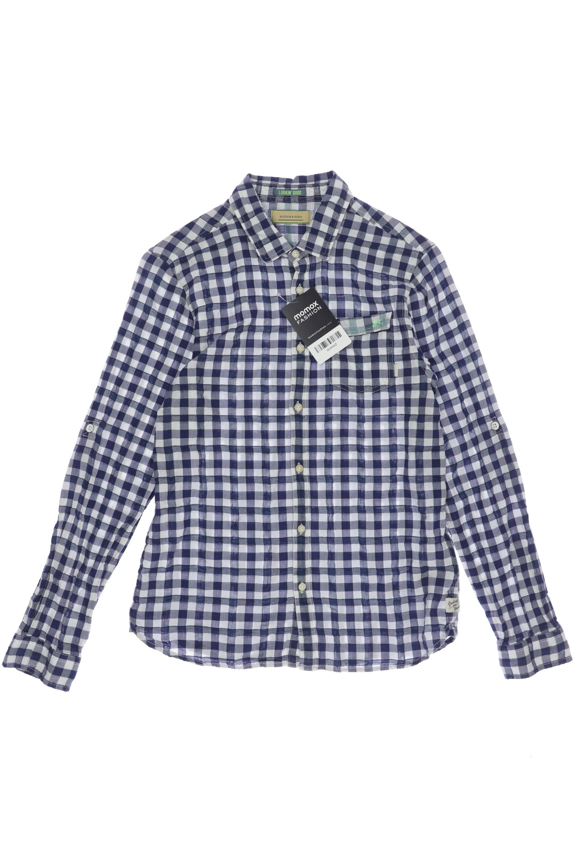 

Maison Scotch Herren Hemd, blau, Gr. 152