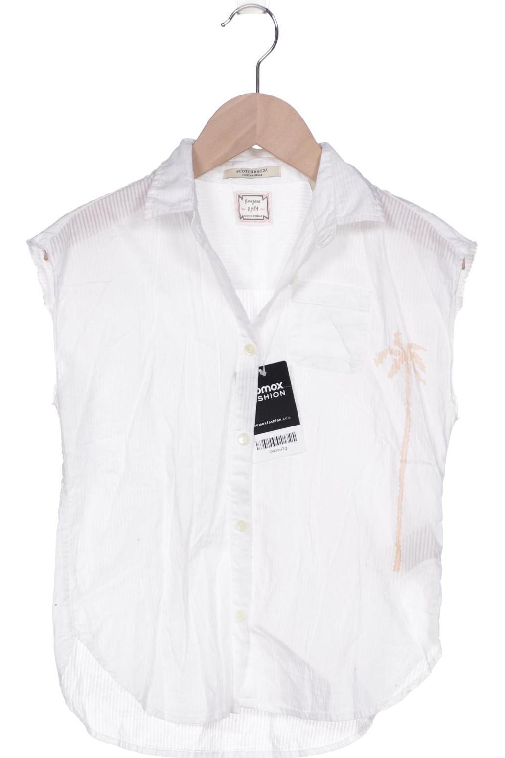 

Maison Scotch Damen Bluse, weiß, Gr. 128