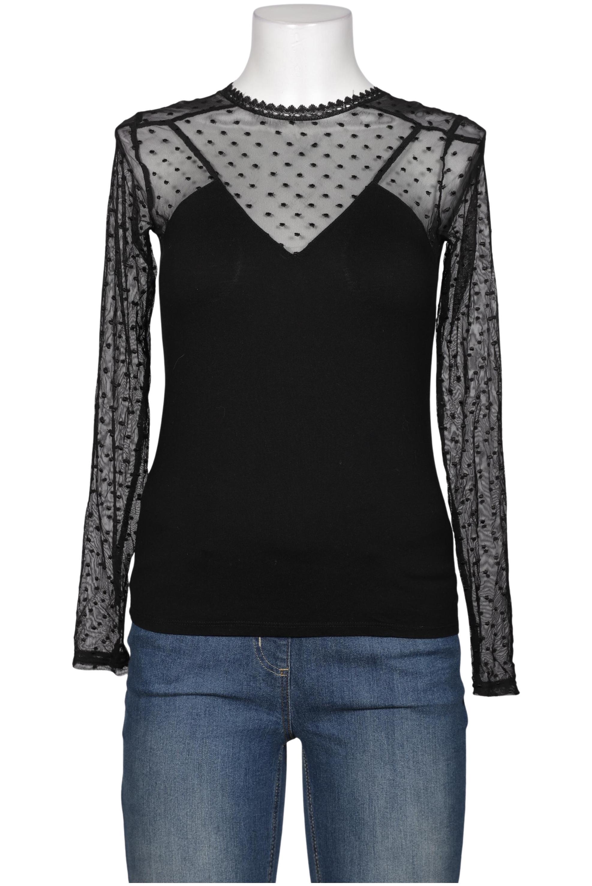 

maje Damen Langarmshirt, schwarz, Gr. 42