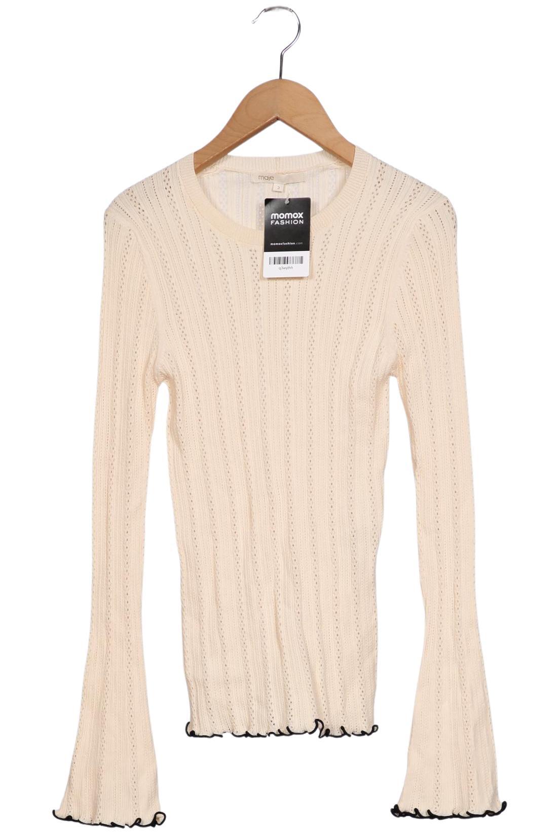 

maje Damen Langarmshirt, cremeweiß, Gr. 42