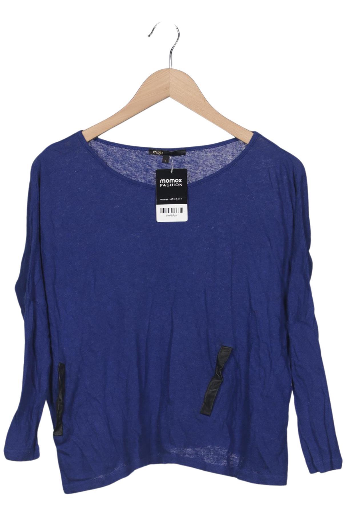 

maje Damen Langarmshirt, marineblau, Gr. 36