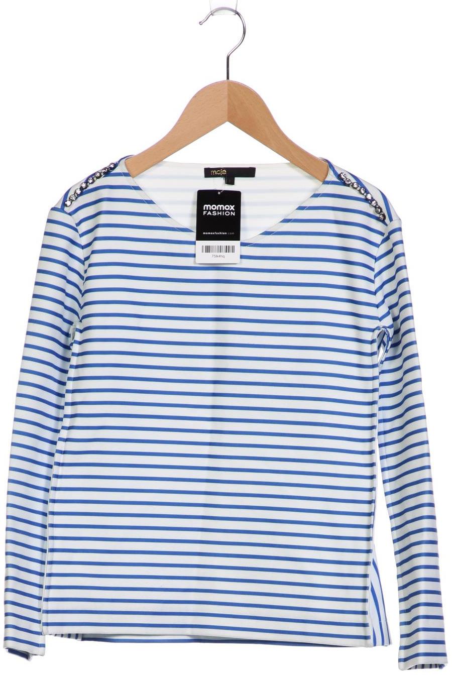 

maje Damen Langarmshirt, weiß, Gr. 36