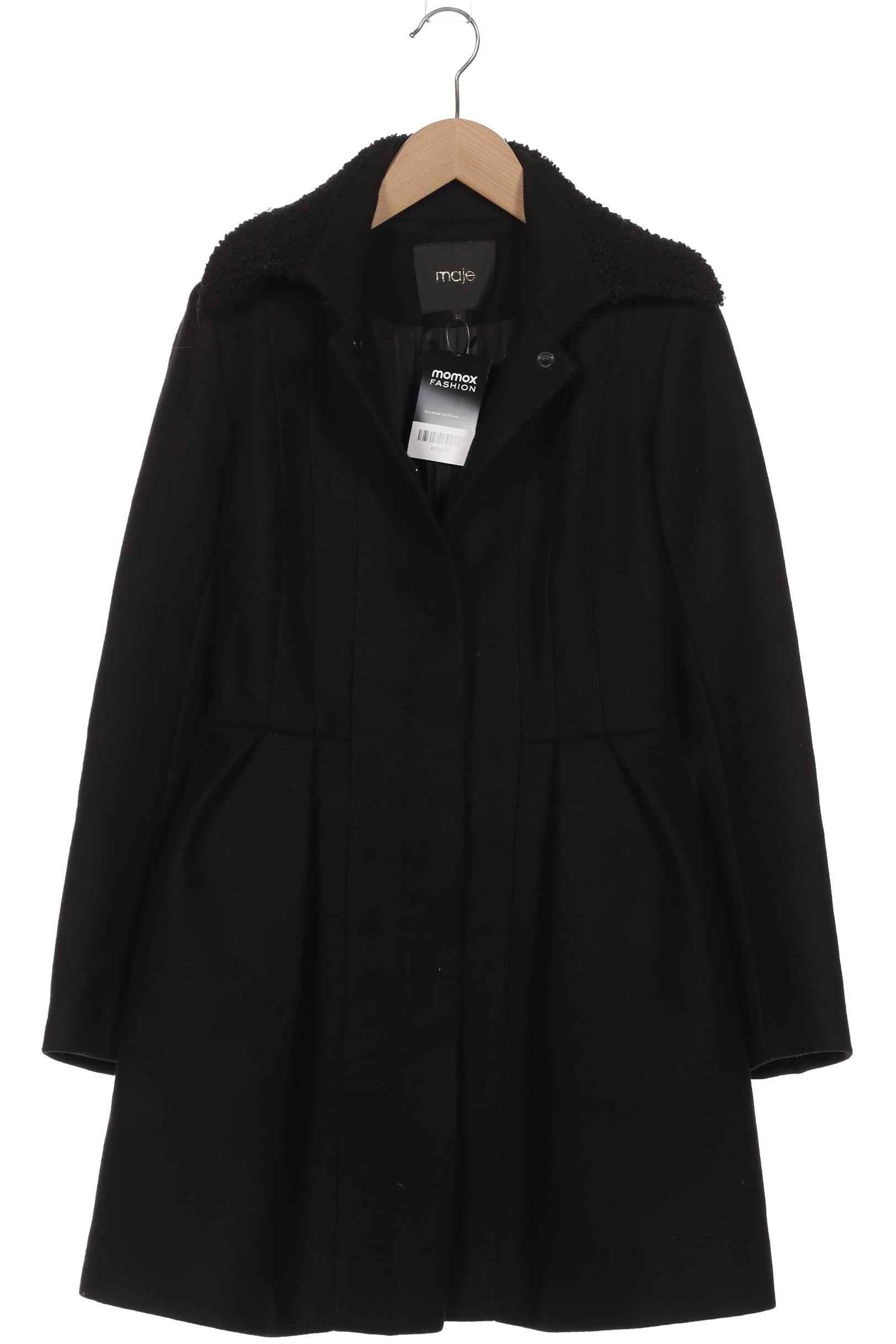 

maje Damen Mantel, schwarz, Gr. 36